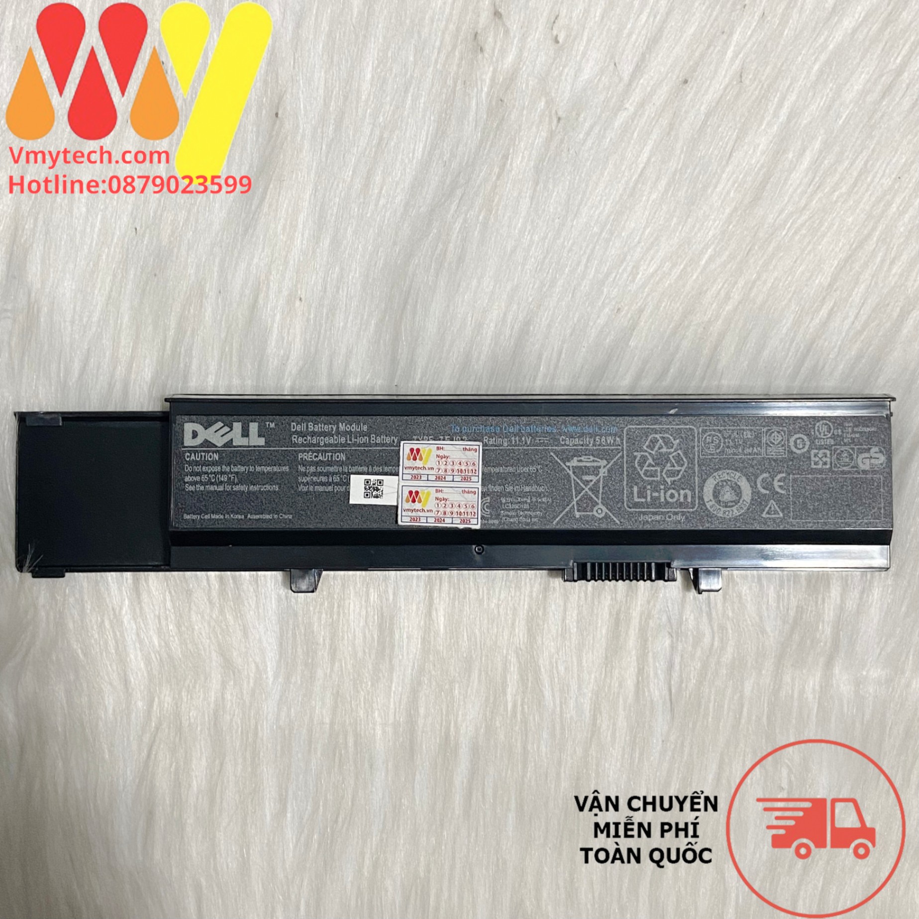 Pin laptop Dell Vostro V3400 V3500 V3700 3400 3500 3700 04GN0G 312-0998 Y5XF9 04D3C 7FJ92 4JK6R zin