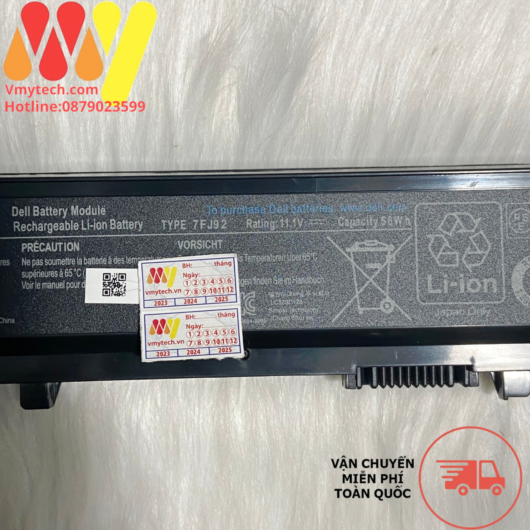 Pin laptop Dell Vostro V3400 V3500 V3700 3400 3500 3700 04GN0G 312-0998 Y5XF9 04D3C 7FJ92 4JK6R zin