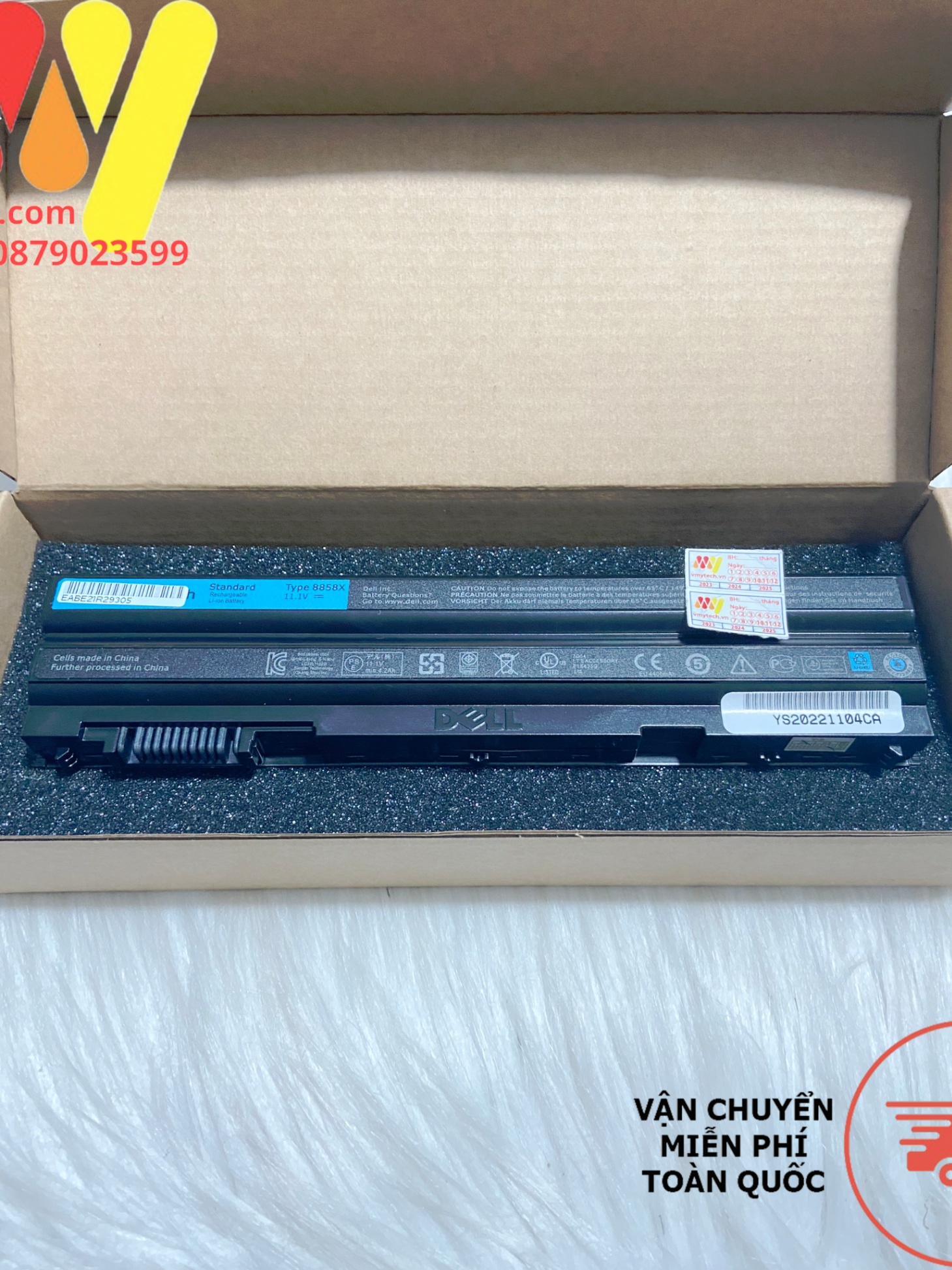 Pin Laptop Dell P15G001, P16G, P16G001, P16G002, P8TC7, P9TJ0, T54FJ E6420 ZIN