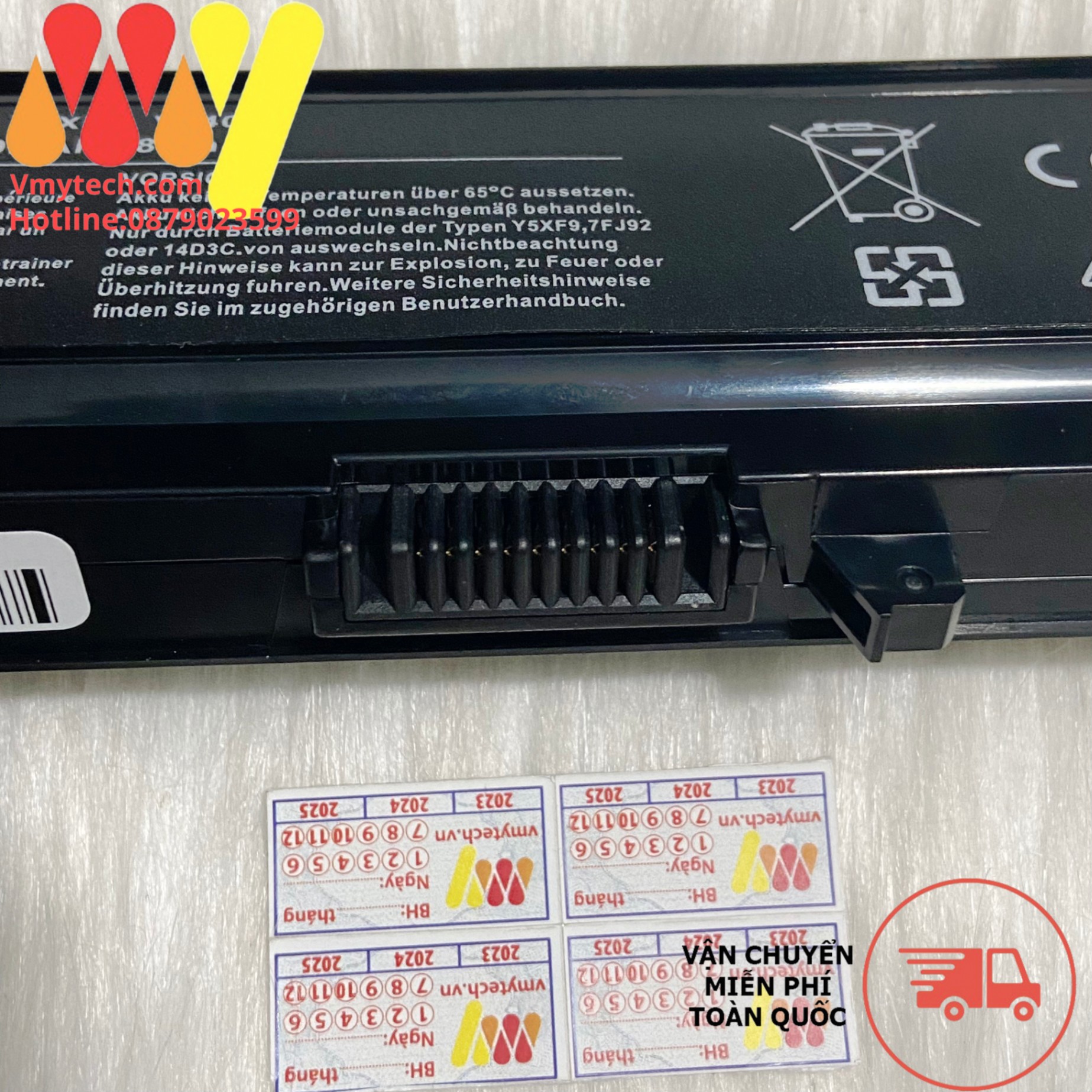 Pin laptop Dell Vostro V3400 V3500 V3700 3400 3500 3700 04GN0G 312-0998 Y5XF9 04D3C 7FJ92 4JK6R