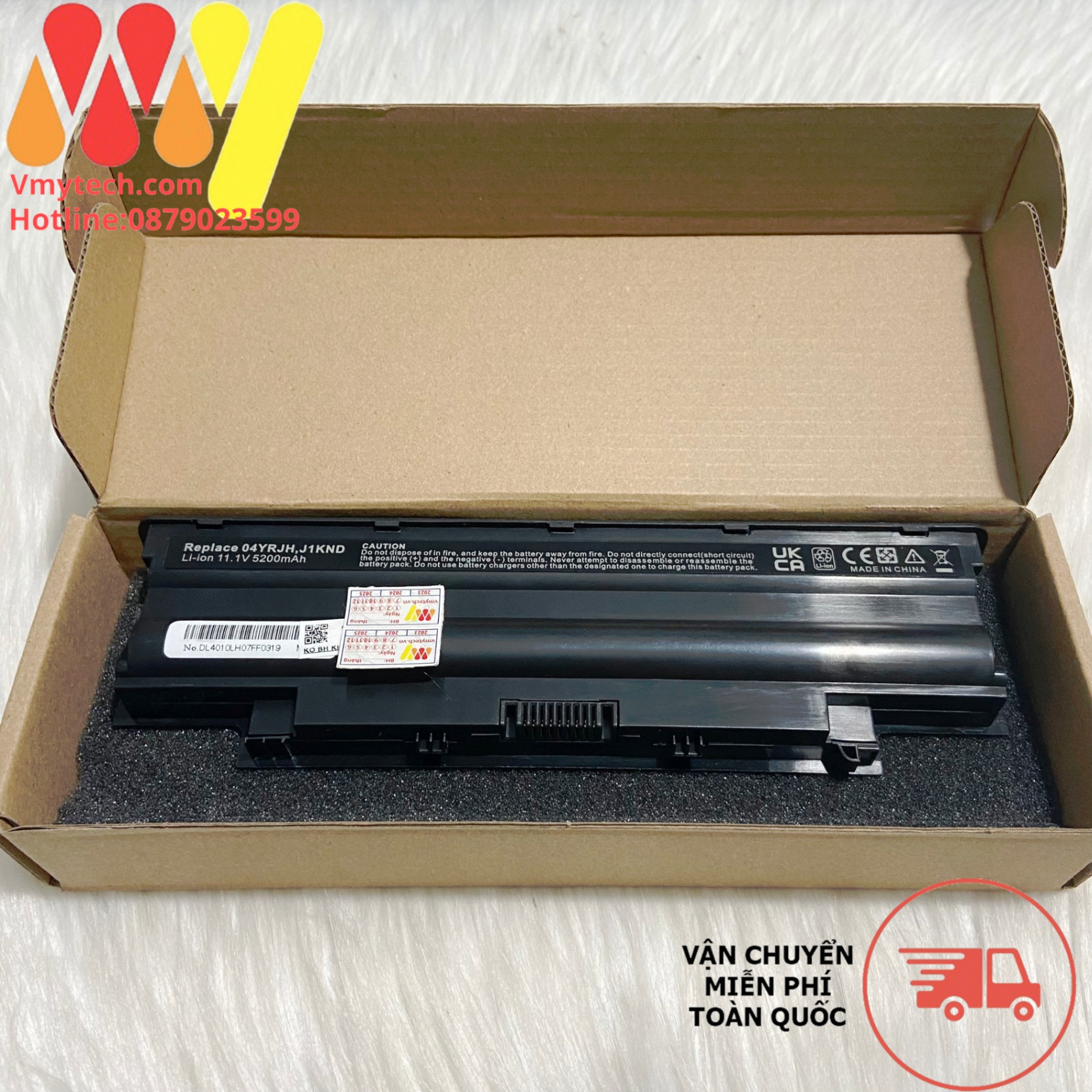 Pin Laptop Dell Vostro 2420 2520 3750 m5040 P22G j1knd