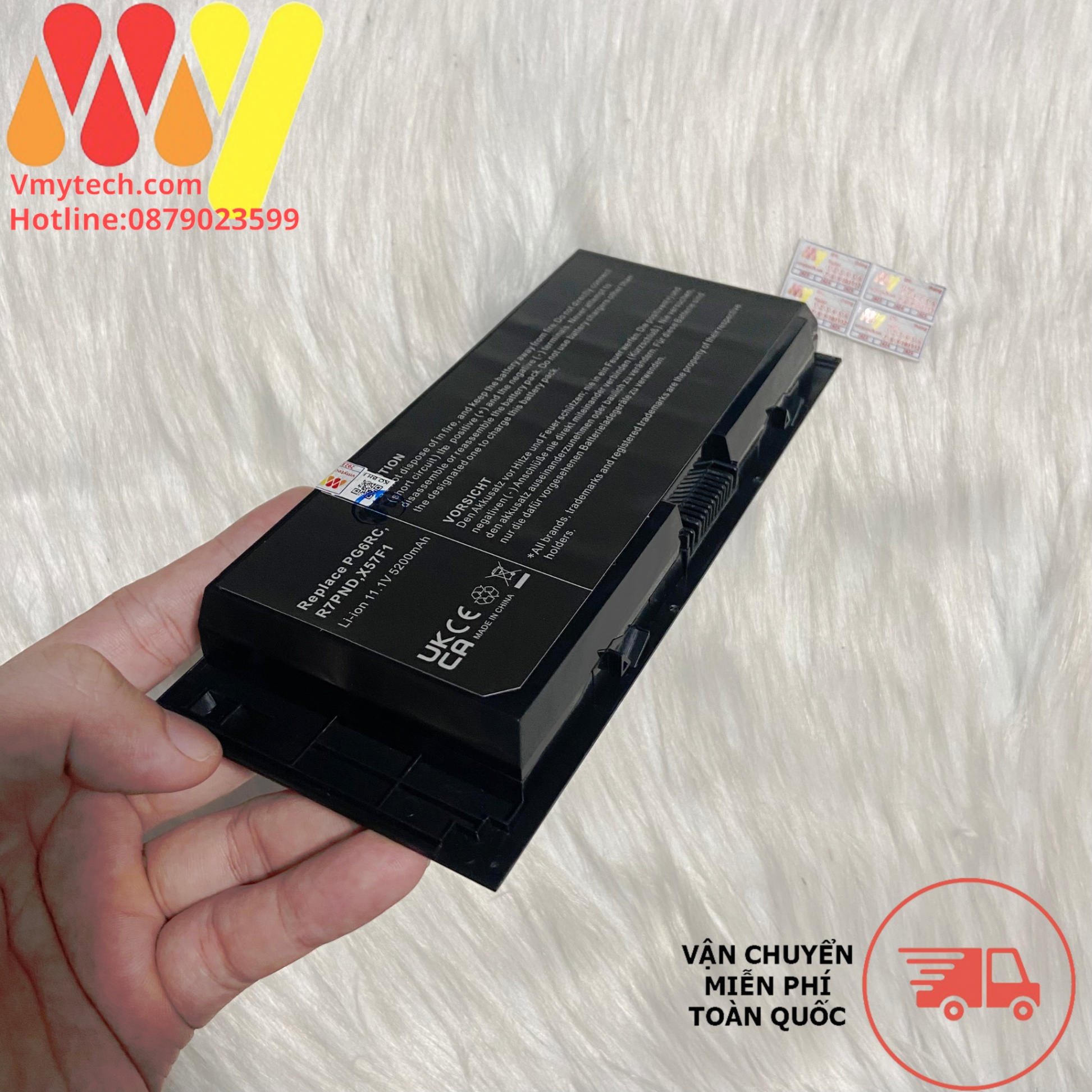Pin Laptop Dell Precision M4600 M4700 M4800 M6600 M6700 M6800 FV993 FJJ4W PG6RC (60Wh) V7M28 p30f