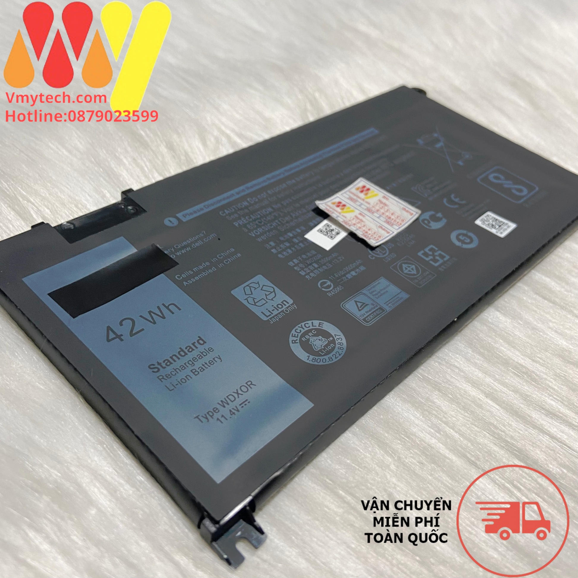 Pin Laptop Dell WDX0R C4HCW 0C4HCW P58F 7460 p69g 5568 zIN