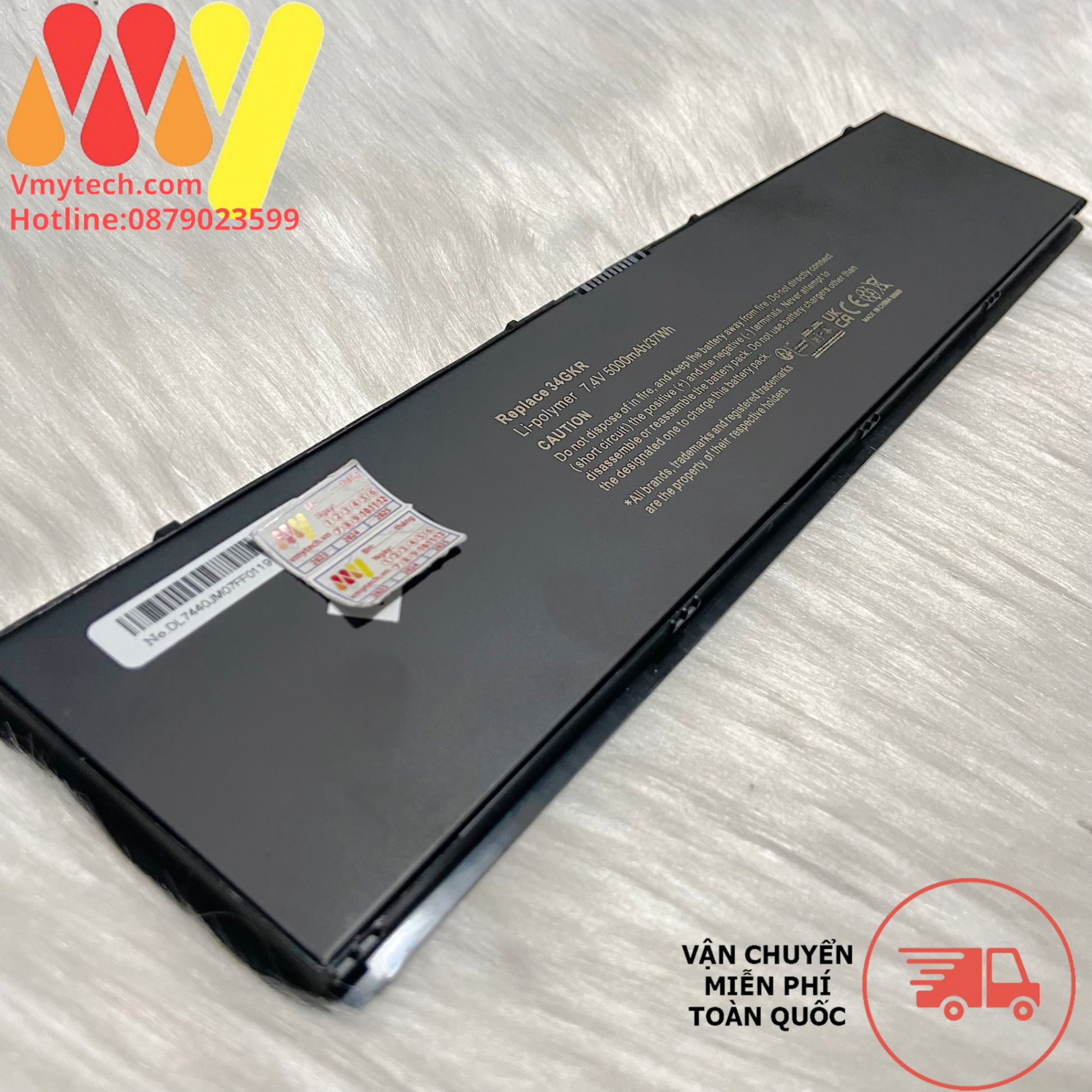 Pin Laptop Dell latitude E7440 E7450 909H5 3RNFD 34GKR