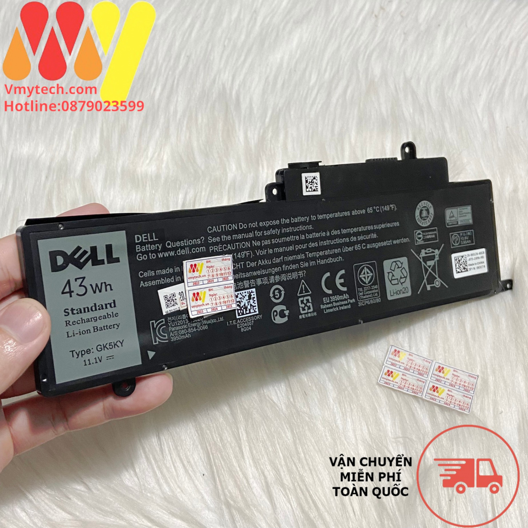 Pin Laptop Dell Inspiron 7359 7558 7568 15 7353 7352 GK5KY