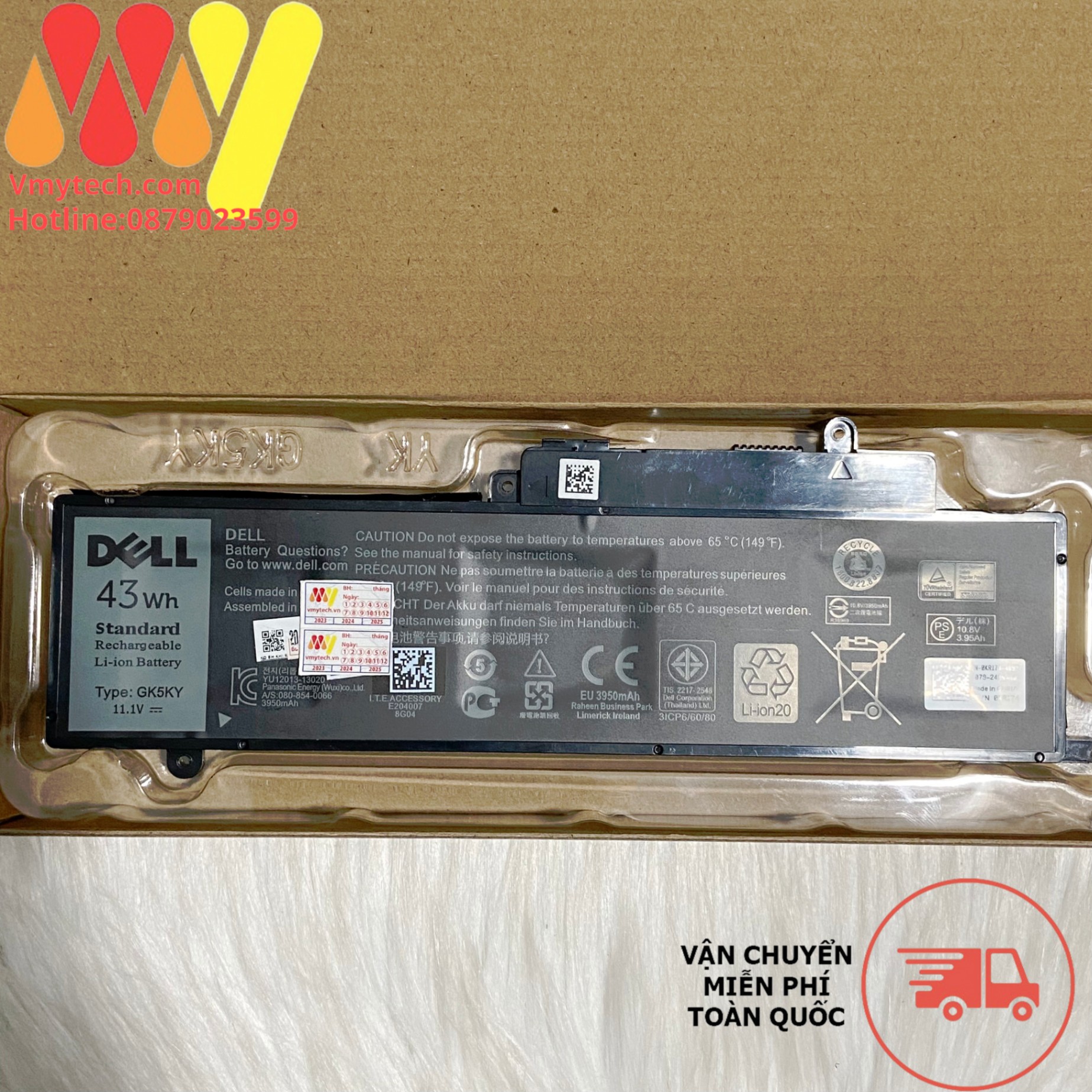 Pin Laptop Dell Inspiron 7359 7558 7568 15 7353 7352 GK5KY