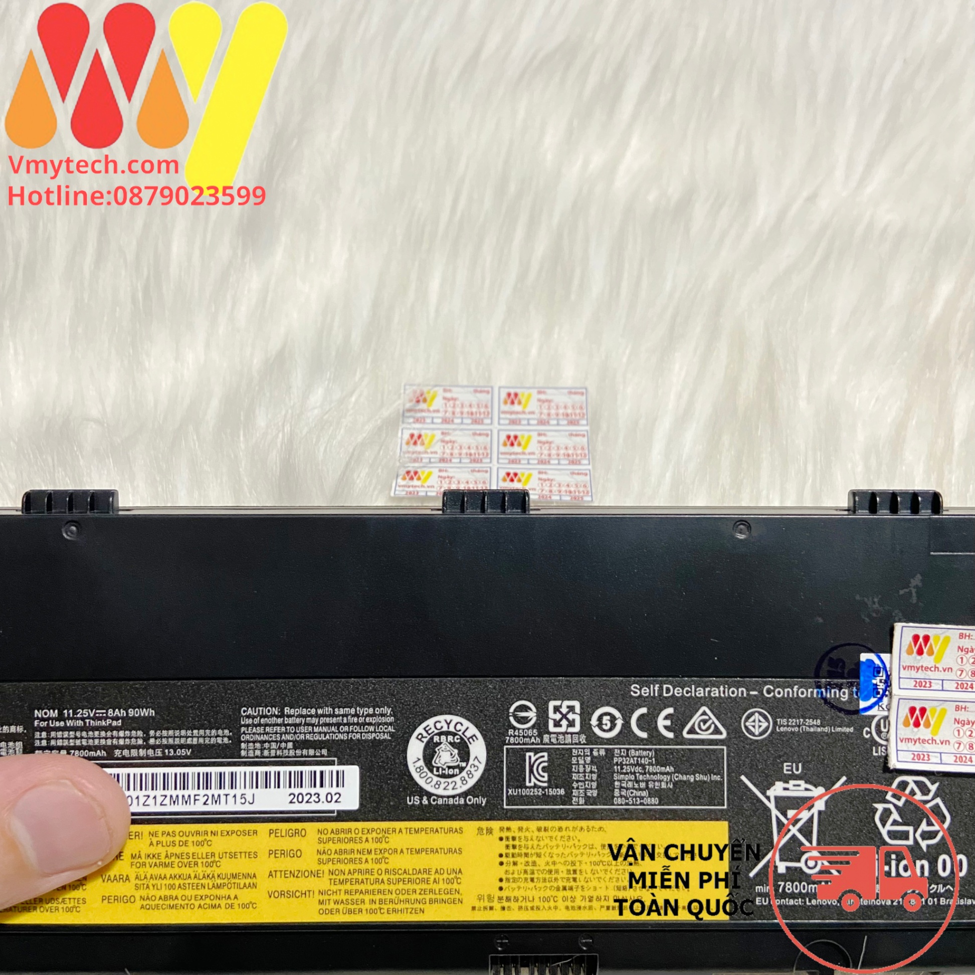 PIN LENOVO 00NY493 SB10H45078 77+ Battery For Lenovo Thinkpad P50 P51 01AV477 SB10H4507