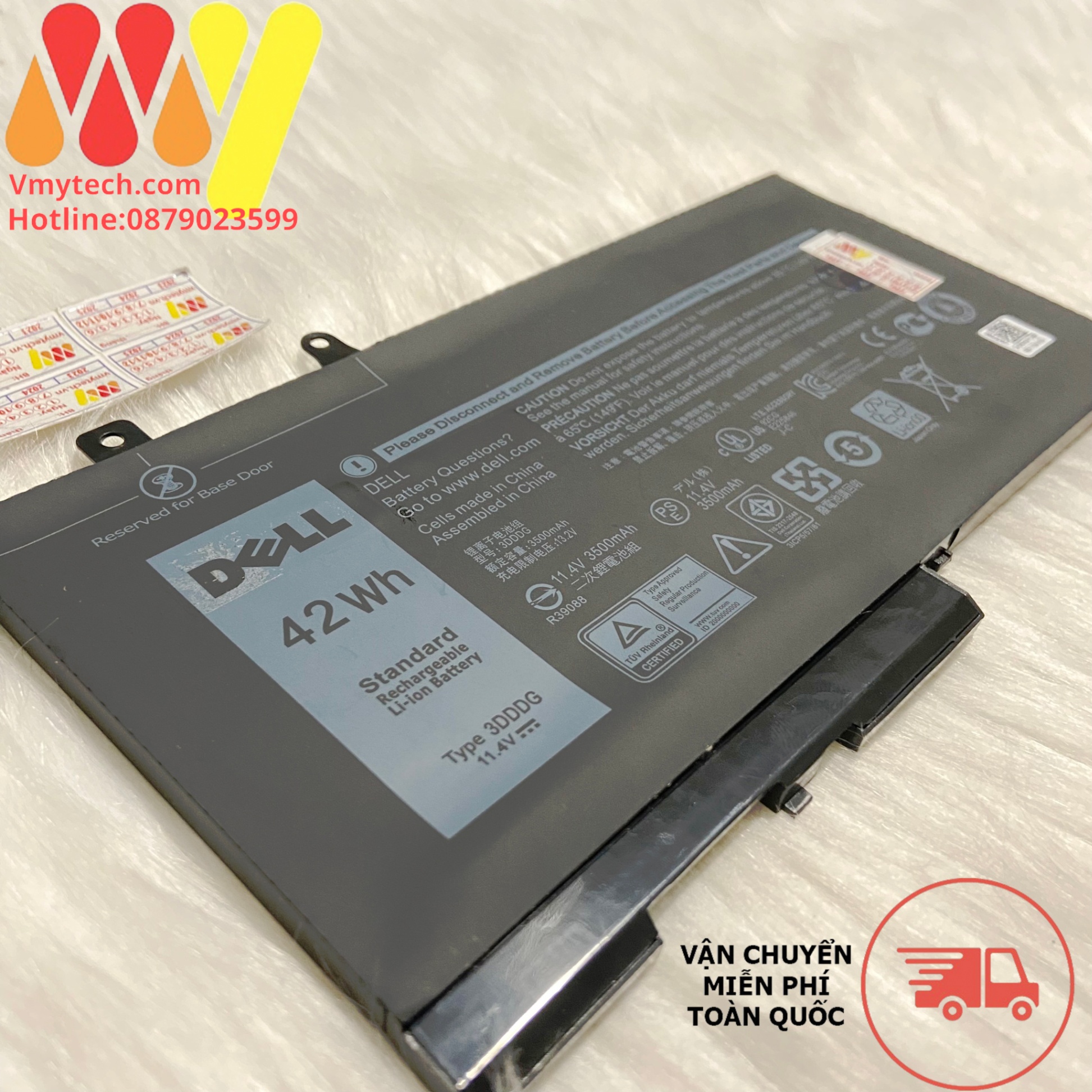 Pin laptop Dell Latitude 15 3520 3530 E5280 E5480 E5580 E5490 E5590 E5591 E5480 33DDDG 42W