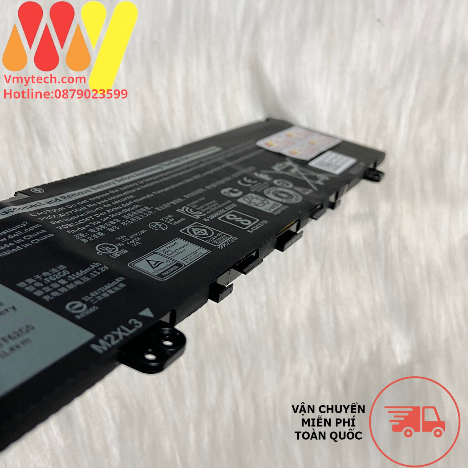 Pin Laptop Dell Inspiron 13 5370 7000 7370 7373 7380 7386 P83G P83G001 P83G002 P87G P87G001 38Wh