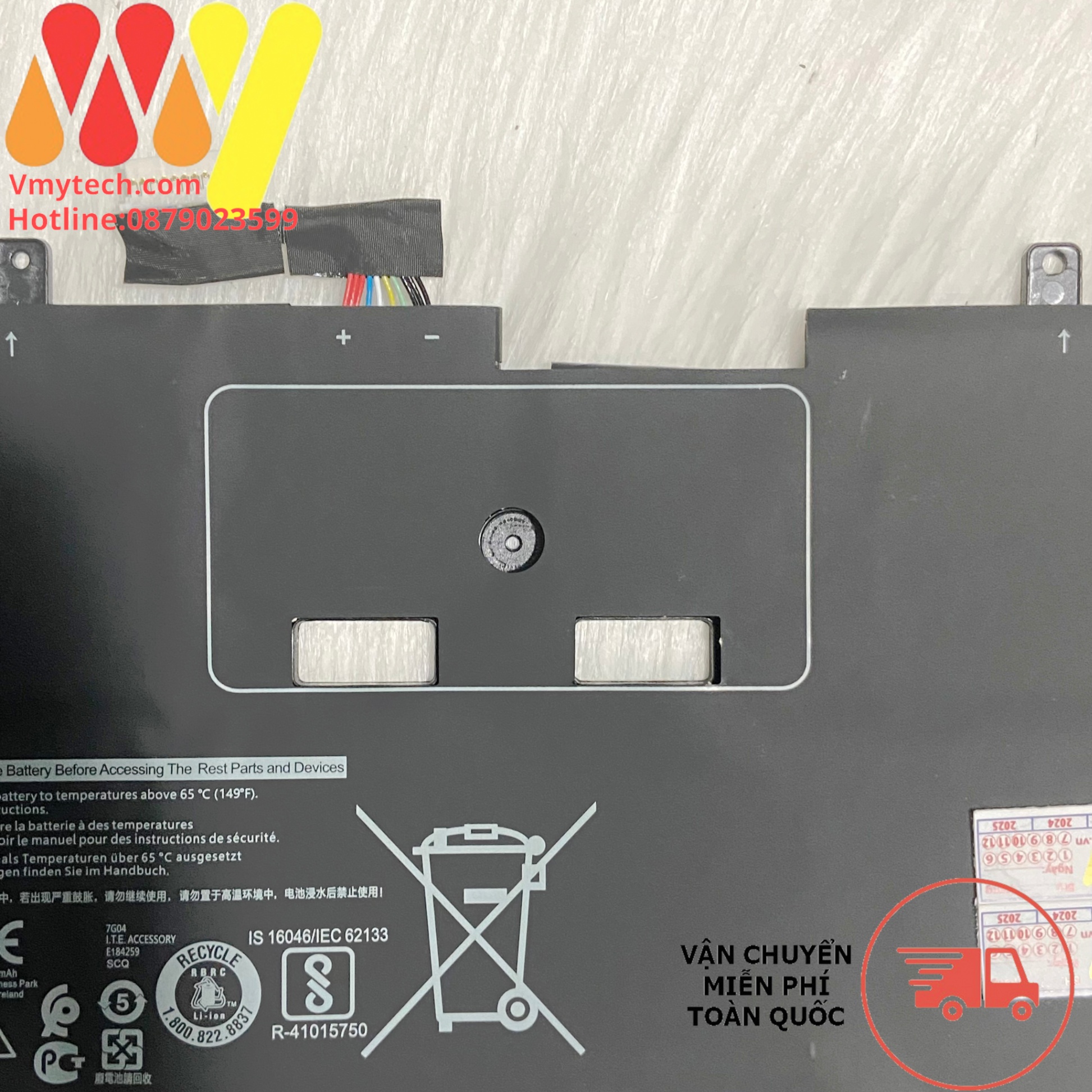 Pin Laptop DELL XPS 13 9365 4-CELL 46Wh 7.6V BATTERY NNF1C 46Wh