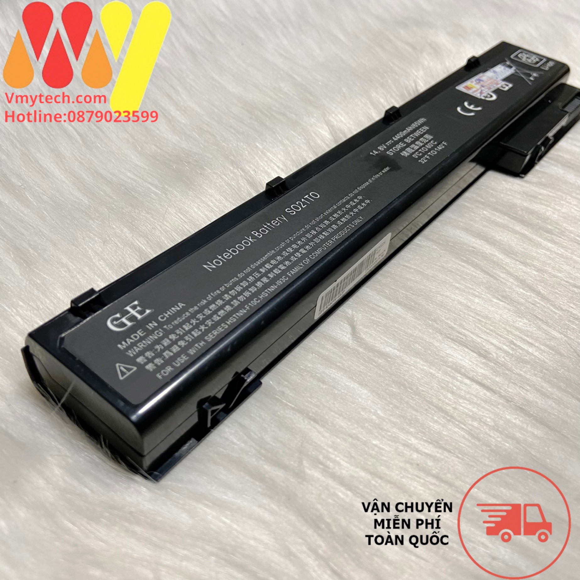 Pin Laptop HP 8570w HSTNN-F10C HSTNN-I93C HSTNN-IB2P HSTNN-LB2P QK641AA VH08 VH08XL