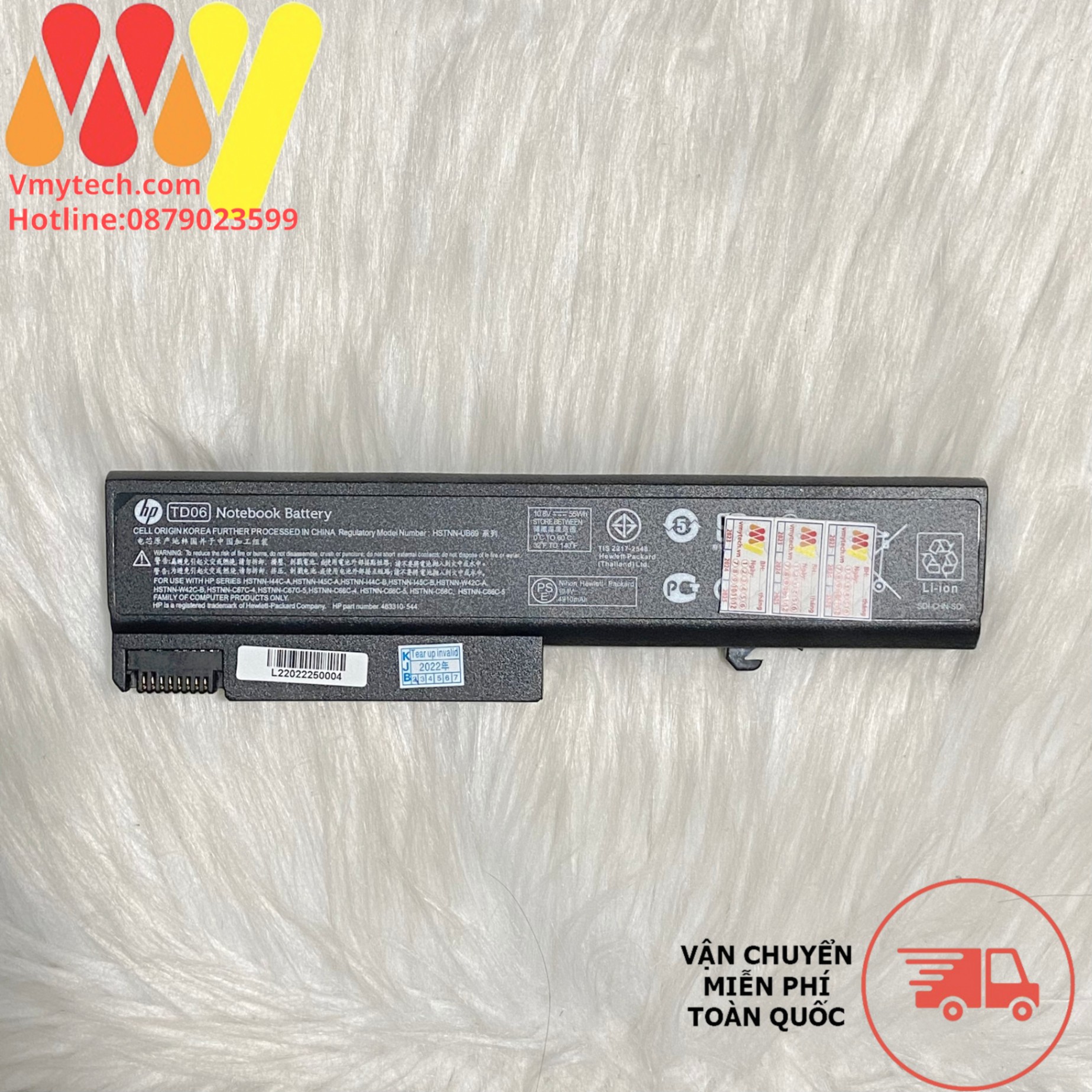 Pin laptop HP EliteBook 6930p 8440p 8440w TD06 HSTNN-UB69 HSTNN-XB59 ZIN C
