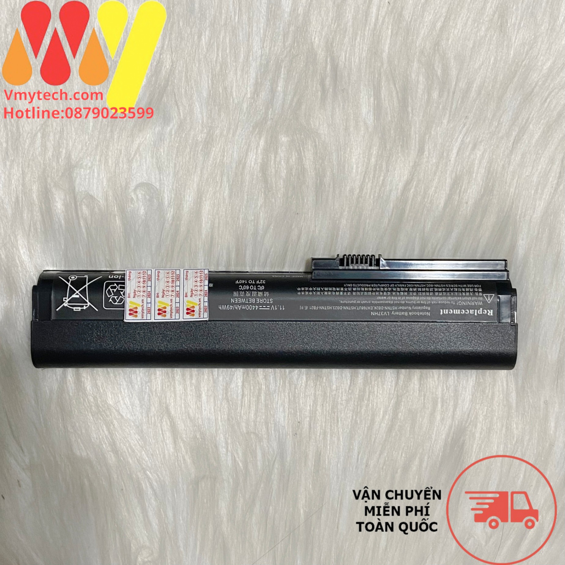 Pin laptop HP EliteBook 2560p 2570p SX03 SX06 632423-001 632421-001 HSTNN-UB2L HSTNN-DB2K QK644AA SX06XL