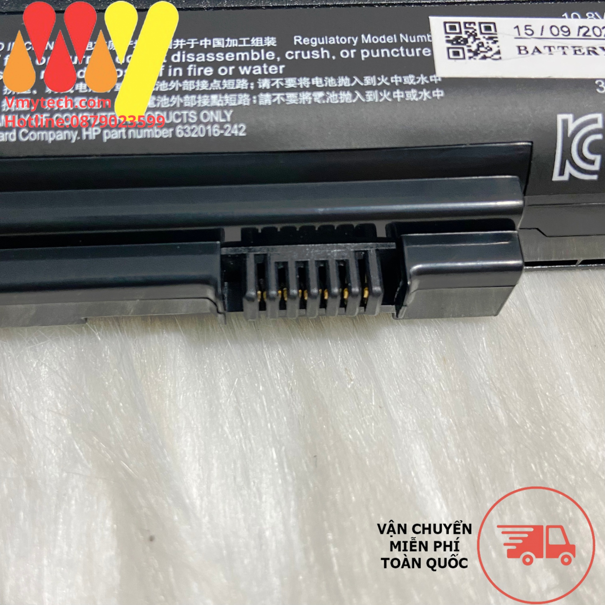 Pin laptop HP EliteBook 2560p 2570p SX03 SX06 632423-001 632421-001 HSTNN-UB2L HSTNN-DB2K QK644AA SX06XL ZIN C