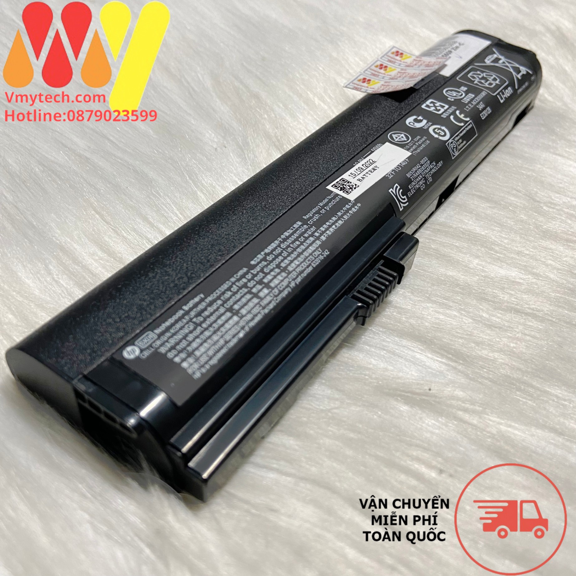 Pin laptop HP EliteBook 2560p 2570p SX03 SX06 632423-001 632421-001 HSTNN-UB2L HSTNN-DB2K QK644AA SX06XL ZIN C