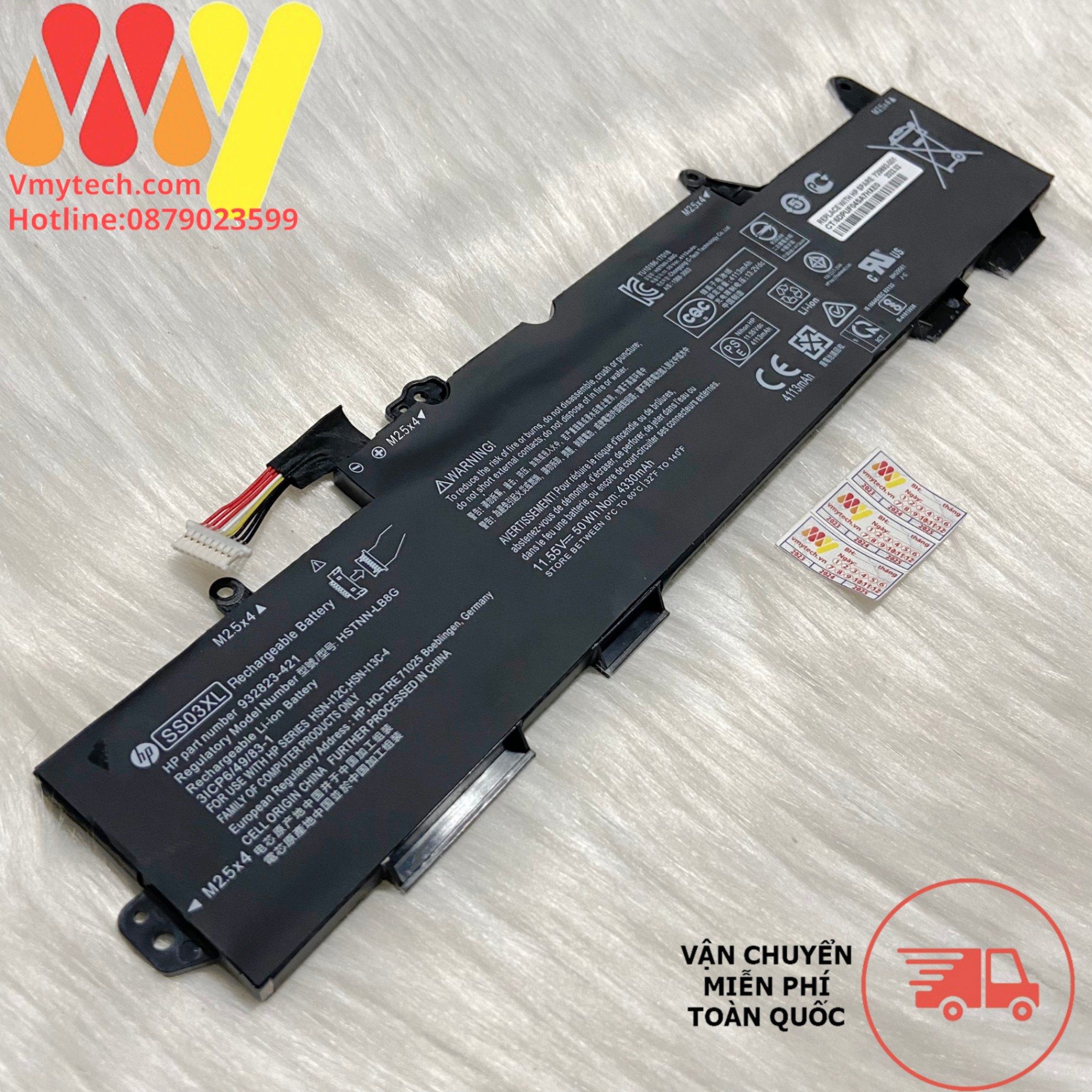 Pin laptop HP Elitebook730-G5 735-G5 740-G5 745-G5 830-G5 836-G5 SS03XL