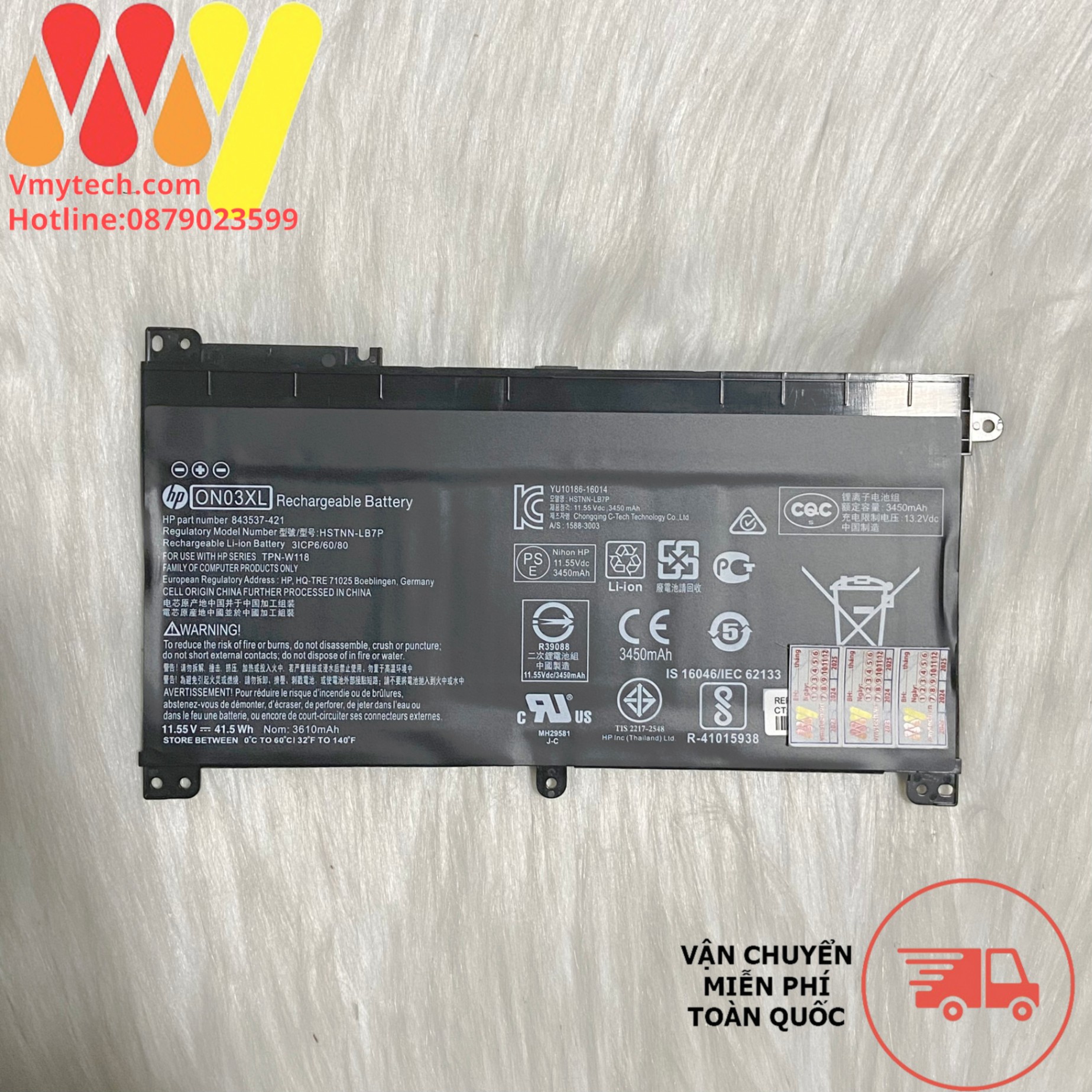 Pin laptop HP Pavilion X360 13-u000 M3-u000 M3-U100 M3-U001DX M3-U003DX M3-U101DX M3-U103DX M3-U105DX