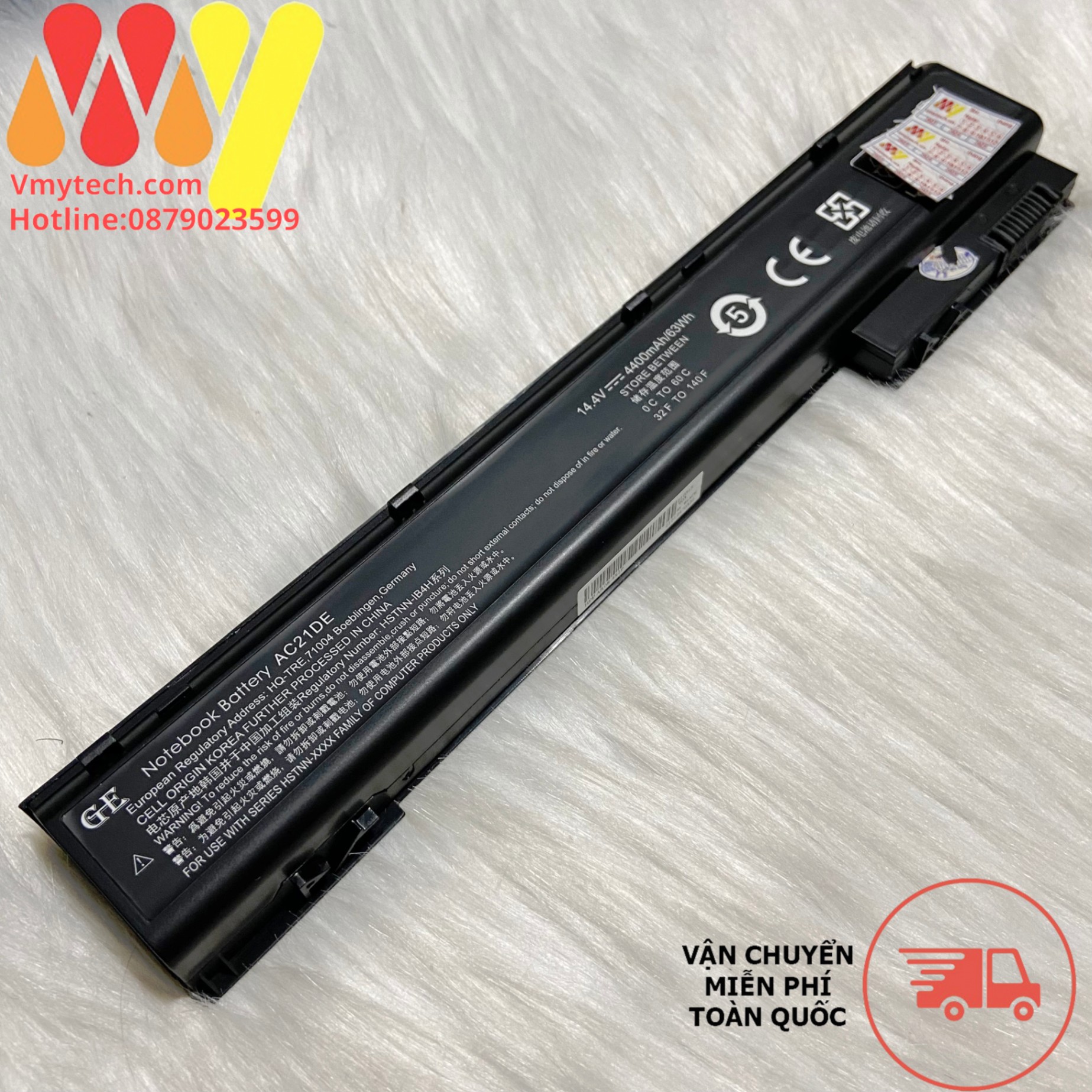 Pin cho Laptop HP ZBOOK 15 17 G1 G2 15-G1 15-G2 17-G1 17-G2 Type AR08 AR08XL AC21DE