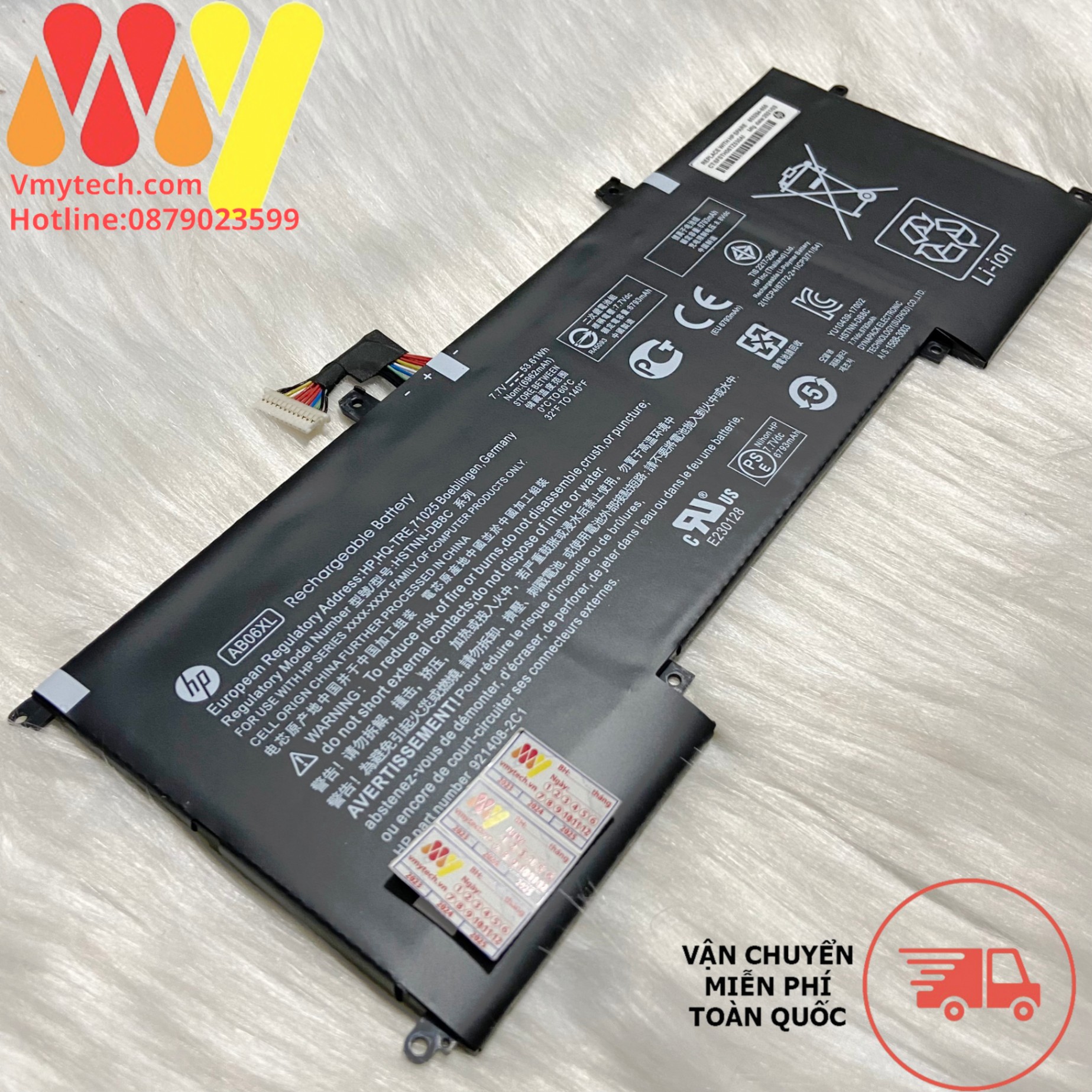 Pin Laptop HP Envy 13 13-AD000 13-AD019TU 13-AD023TU 13-AD110TU AD078TU 13-AD158TU 13-AD160TU - AB06XL zin