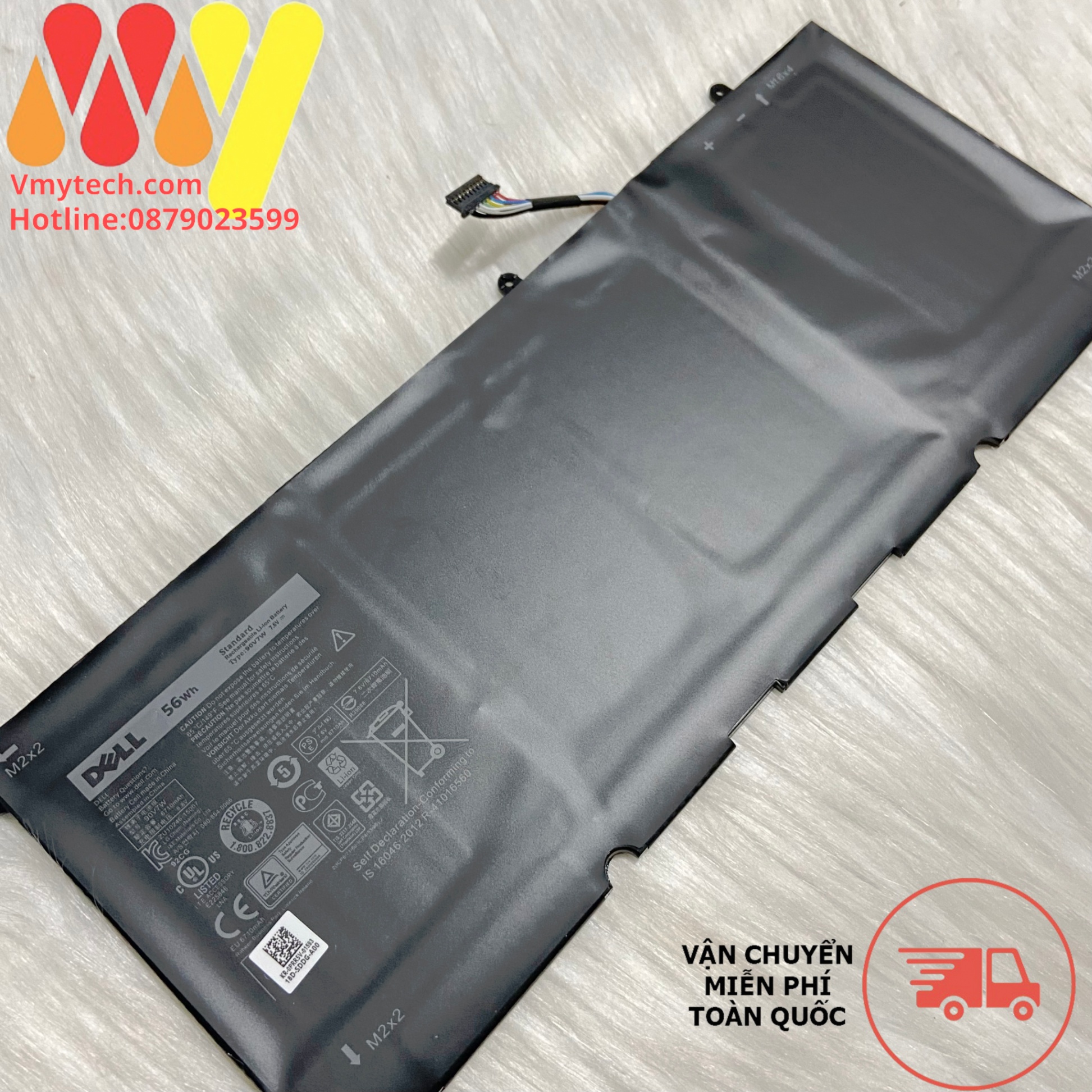 Pin Laptop Dell XPS13 XPS 13 13D 9343 9350 13D-9343 0N7T6 0DRRP RWT1R JD25G 90V7W JHXPY 5K9CP