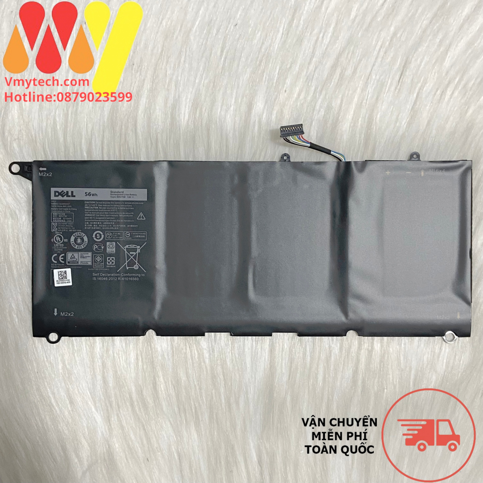 Pin Laptop Dell XPS13 XPS 13 13D 9343 9350 13D-9343 0N7T6 0DRRP RWT1R JD25G 90V7W JHXPY 5K9CP