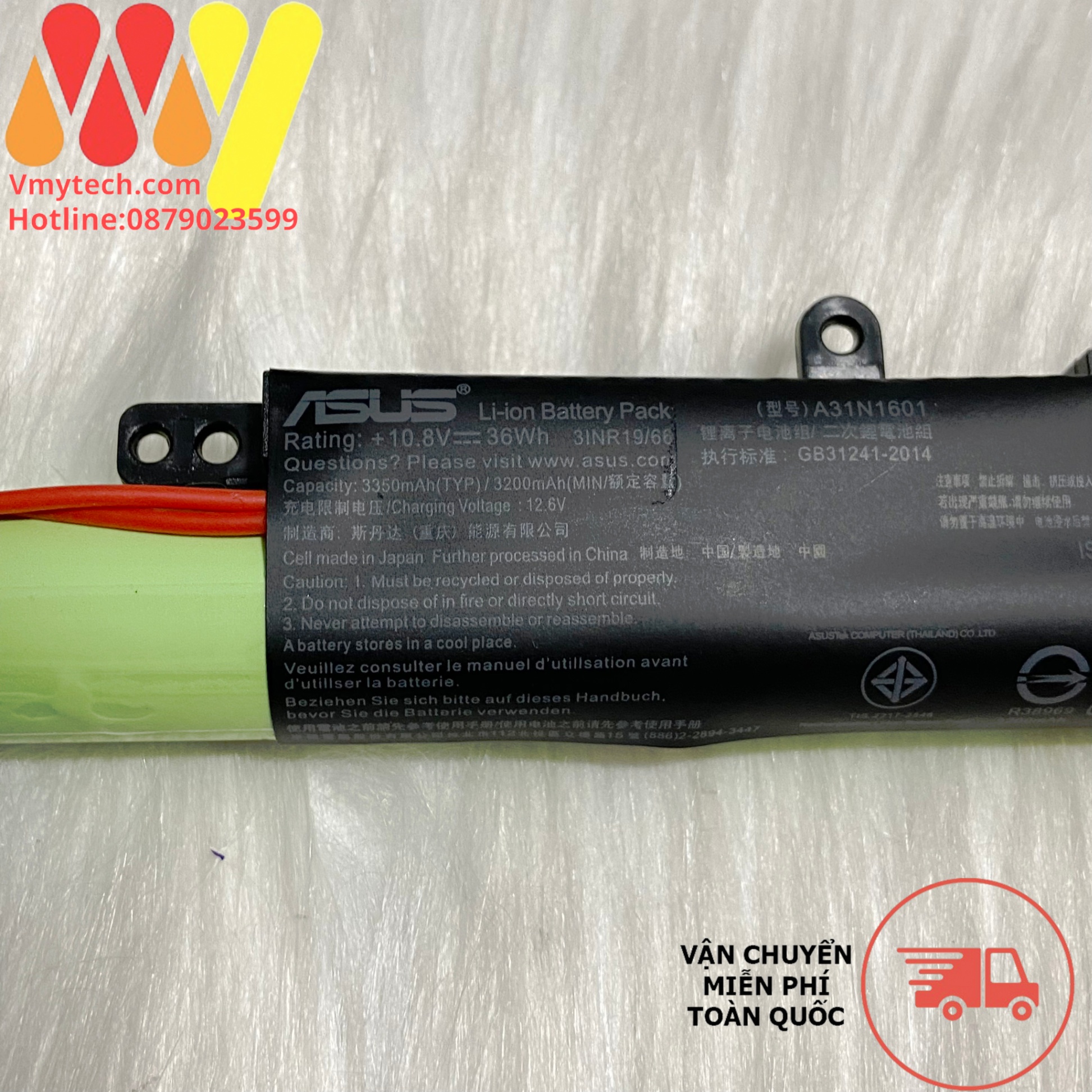 Pin cho laptop ASUS A541U X541S X541A F541UA R541UA K541U X541SC D541 A31N1601 A31N1311 zin