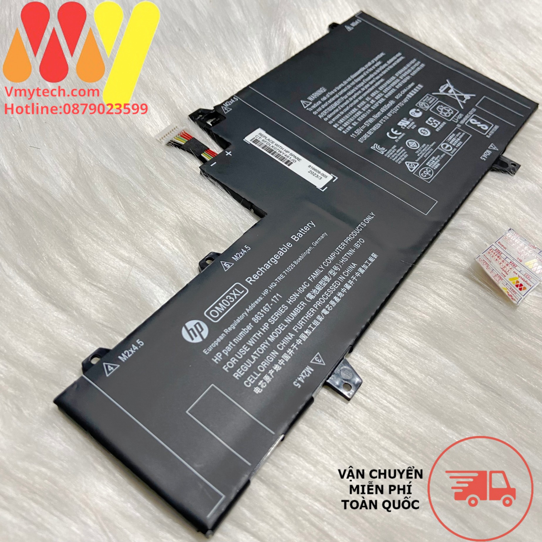 Pin Laptop HP 57Wh EliteBook X360 1030 G2 OM03XL Zin