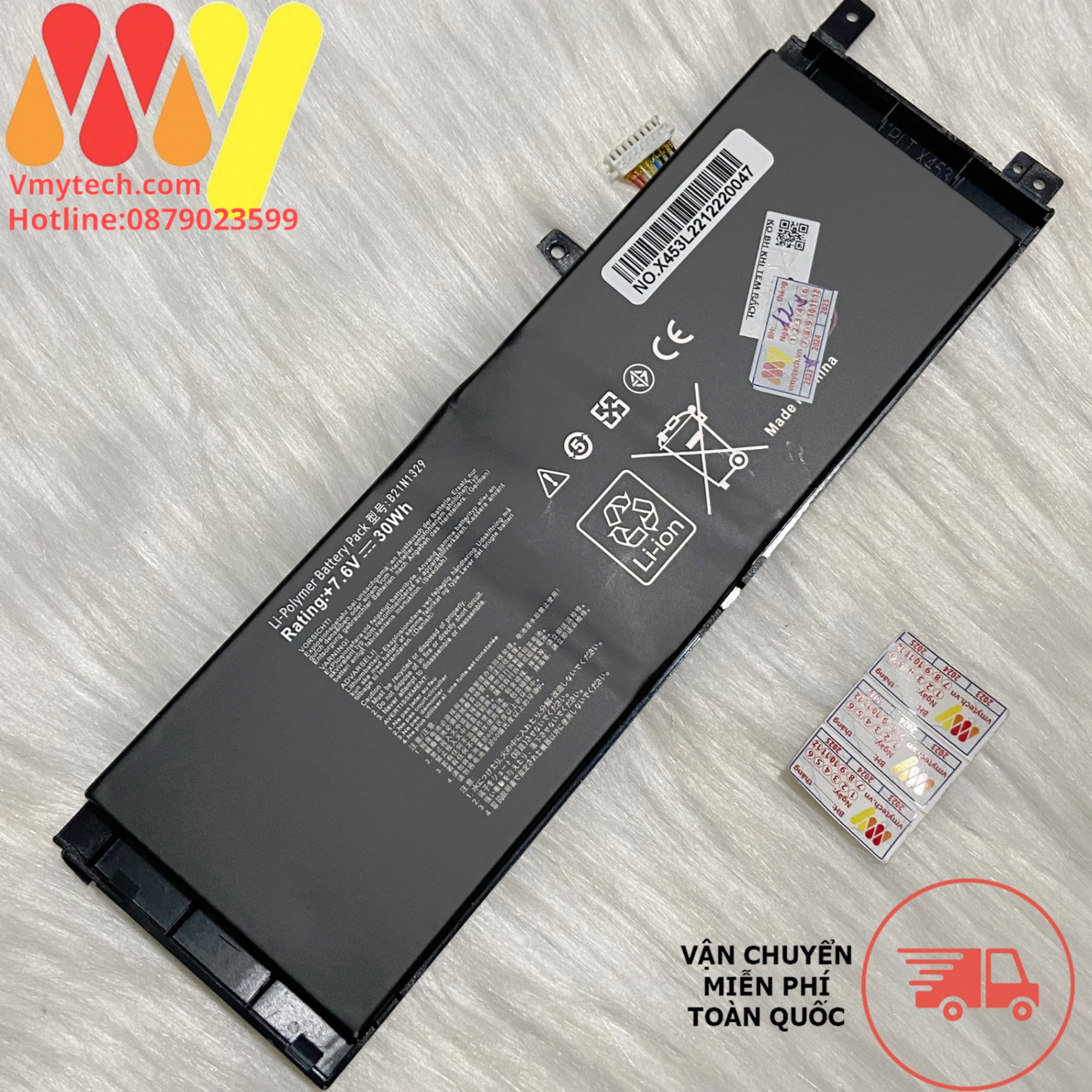 Pin laptop Asus X453M X453S X453MA X453SA X453 b21n1329 ZIN