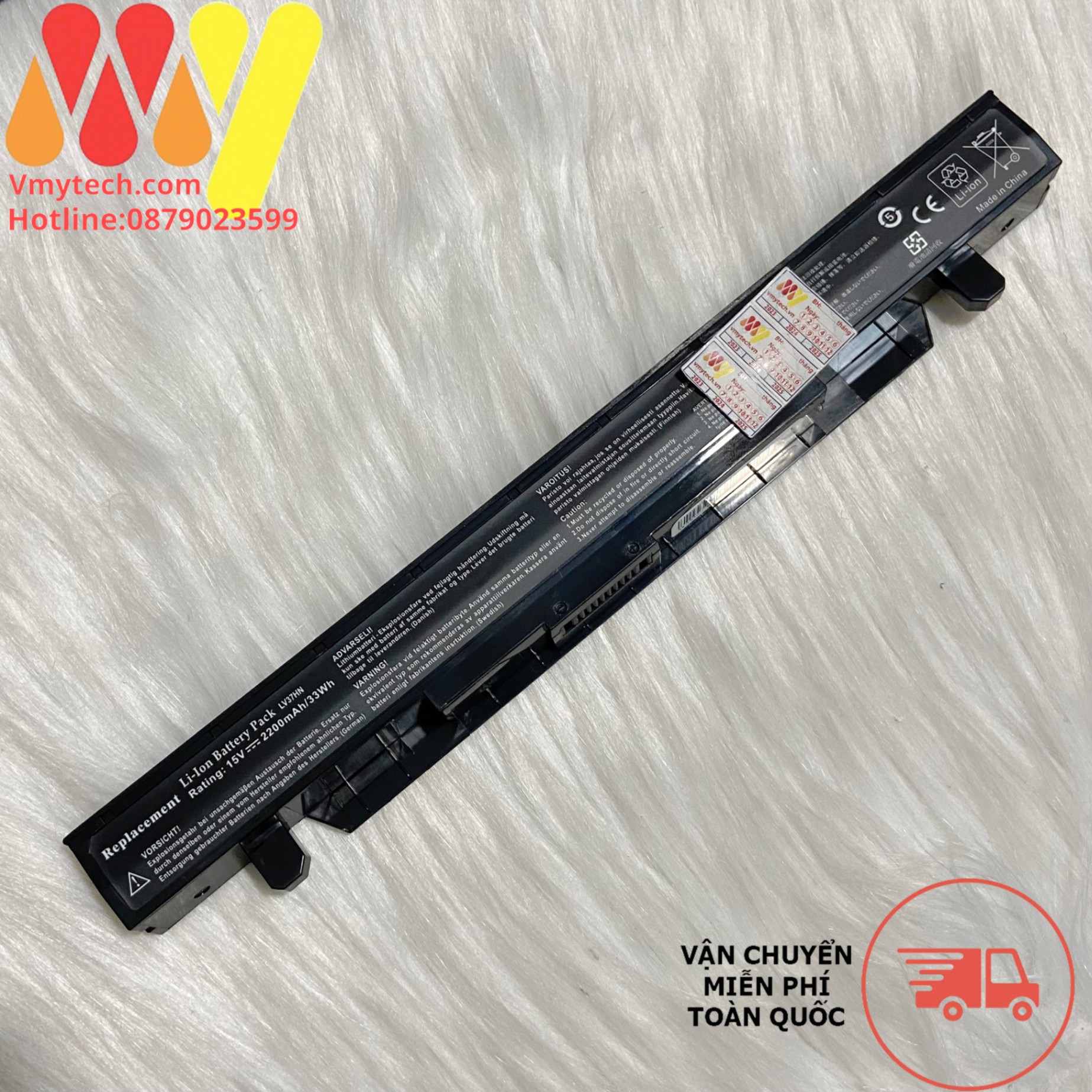 Pin laptop Asus GL552, A41N1424, ZX50, ZX50J, ZX50JX, GL552J, GL552V
