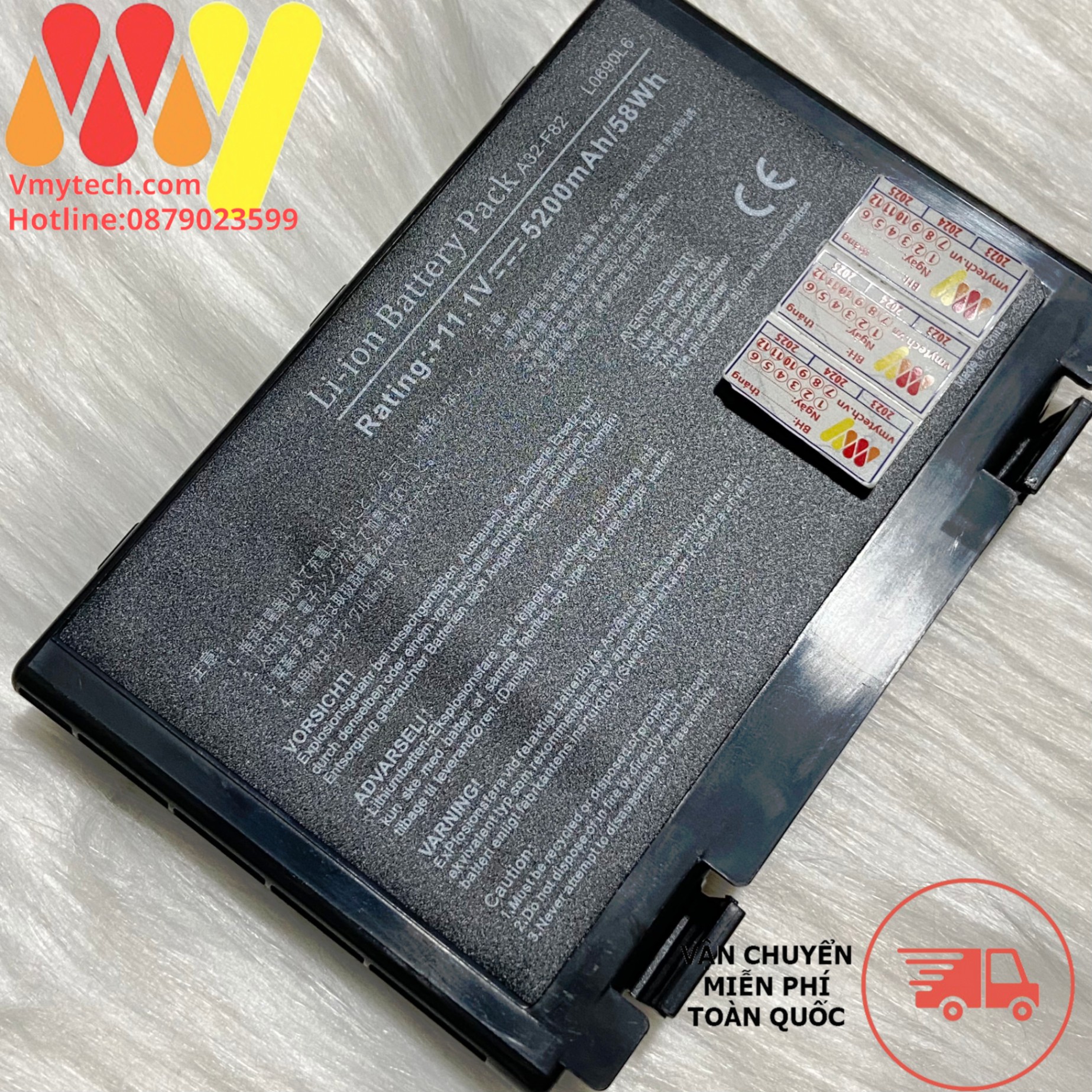Pin Laptop Asus F52 F82 F83S K40 K40E K40IJ K40IN K50 K50AB X2A K50ij K50IN K51