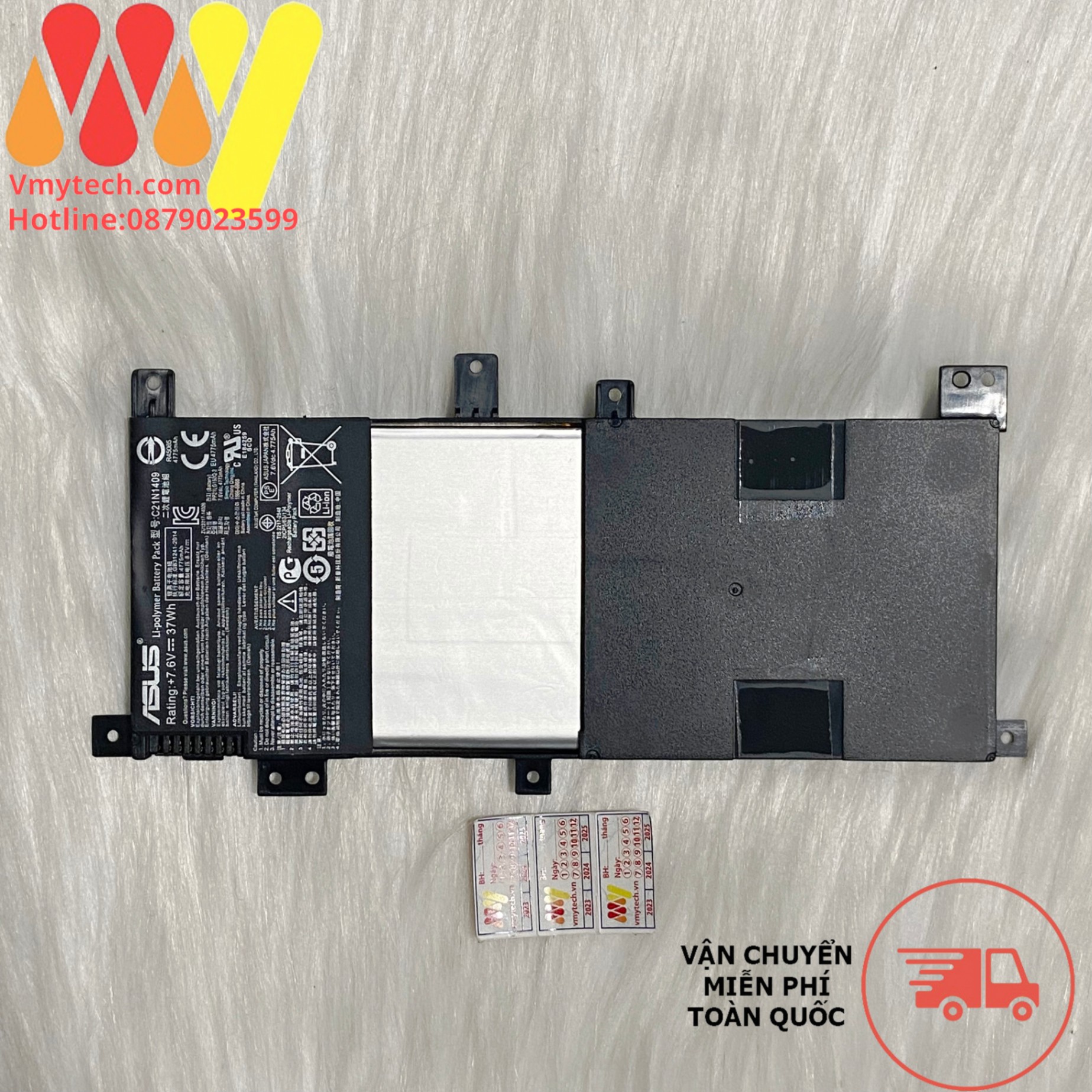 Pin laptop Asus A556 A556U X556 X556U K556 C21N1509 zin