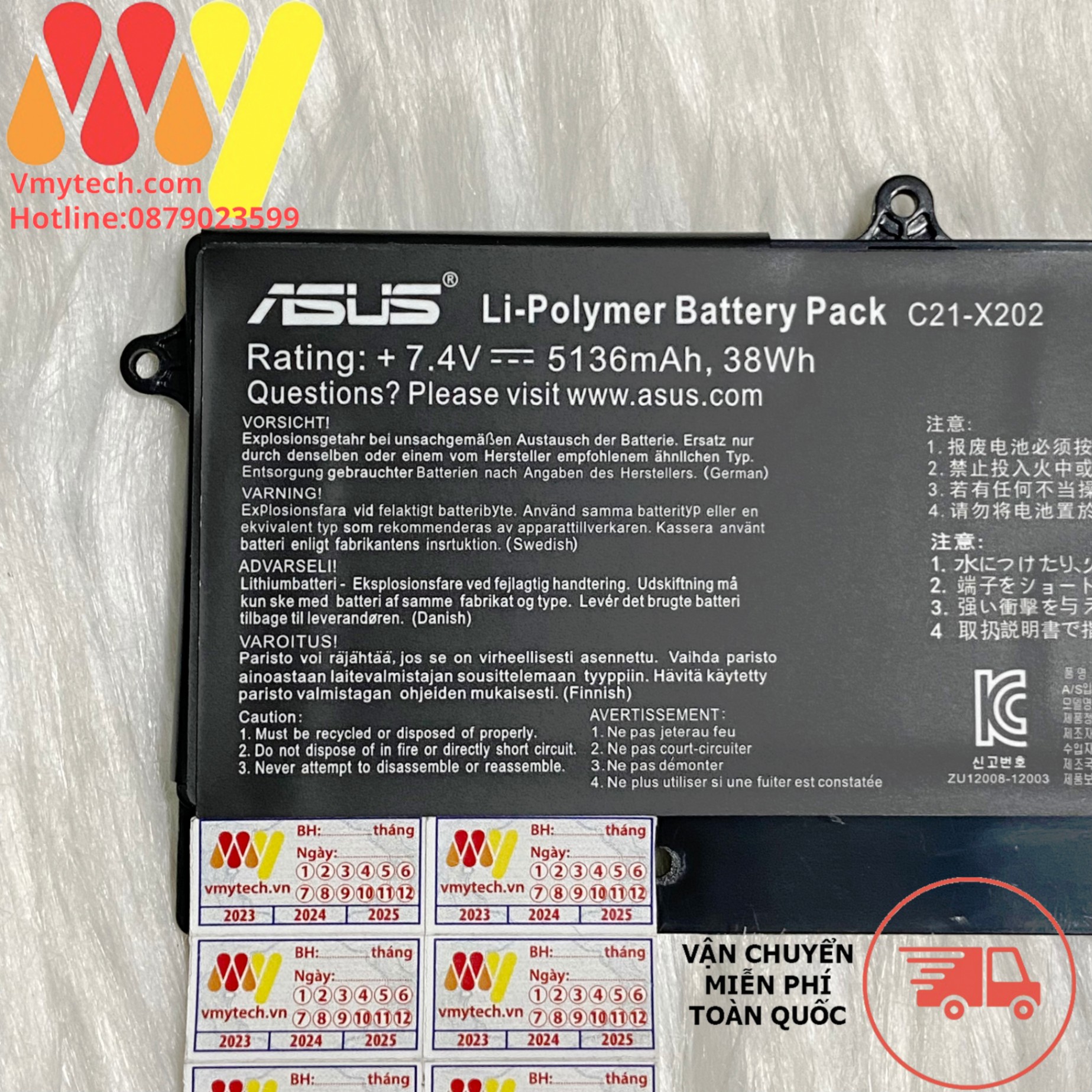 Pin laptop Asus Vivobook X202 X201E X202E S200 S200E Q200 - C21-X202