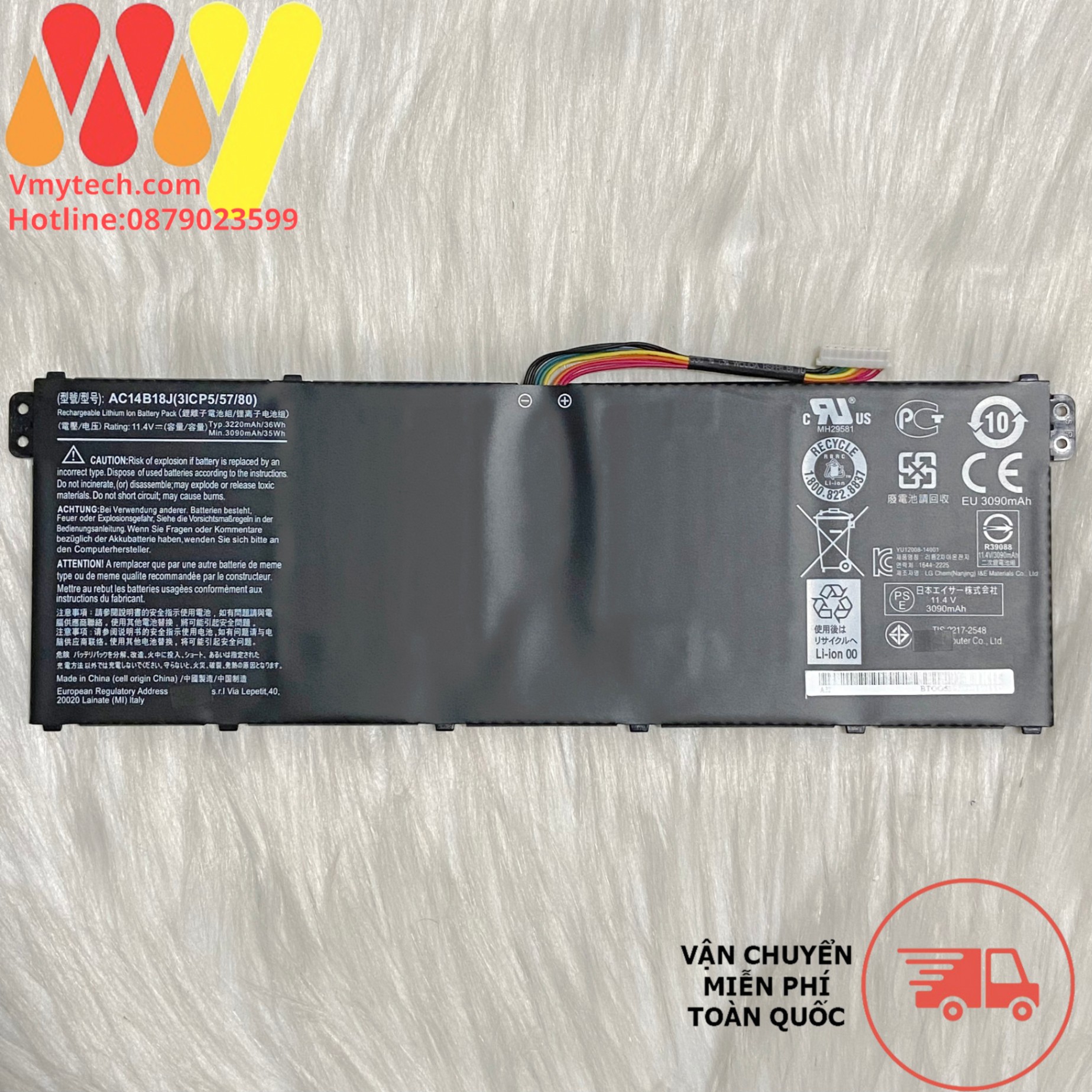 Pin laptop Acer Aspire ES1-512 E5-771G R13 R7-371T AC14B18J AC14B13j