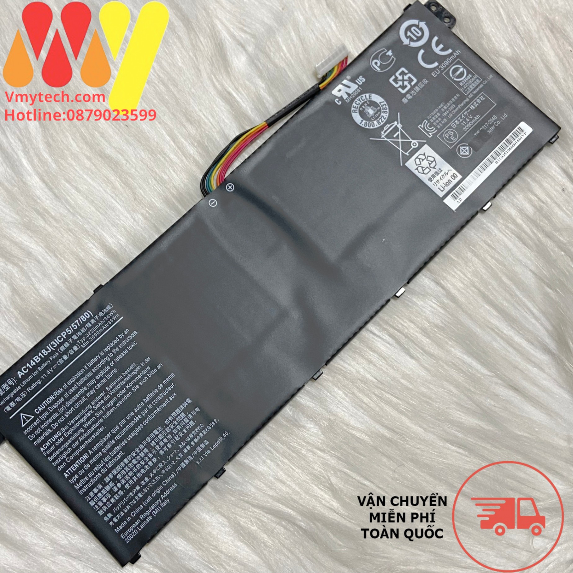 Pin laptop Acer Aspire ES1-512 E5-771G R13 R7-371T AC14B18J AC14B13j