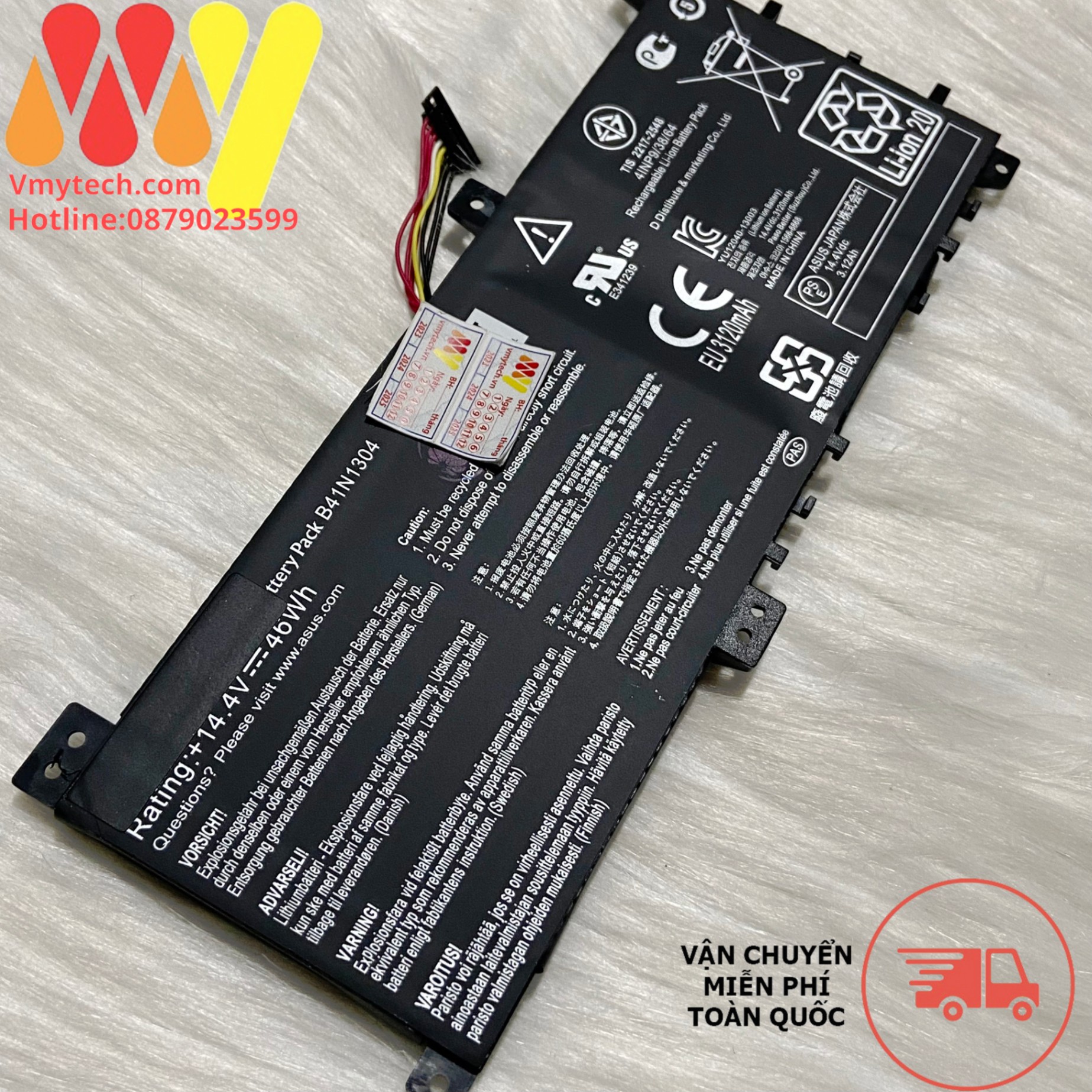 Pin ASUS S451 V451L V451LA S451LA B41BK4G B41N1304