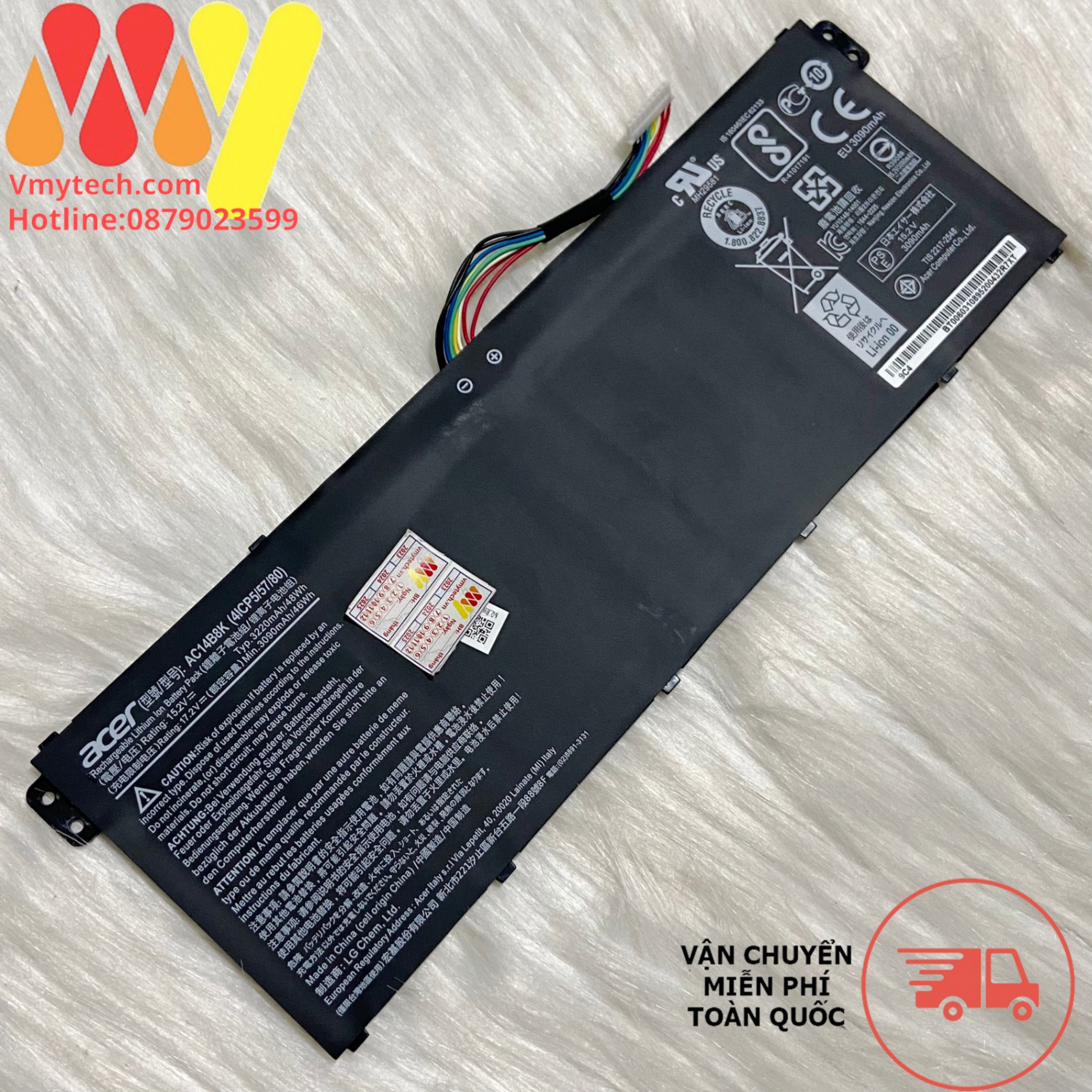 Pin Laptop Acer Aspire E5-721 E5-731 E5-731G E5-771 E5-771G AC14B18K, AC14B3K, AC14B7K AC14B8K