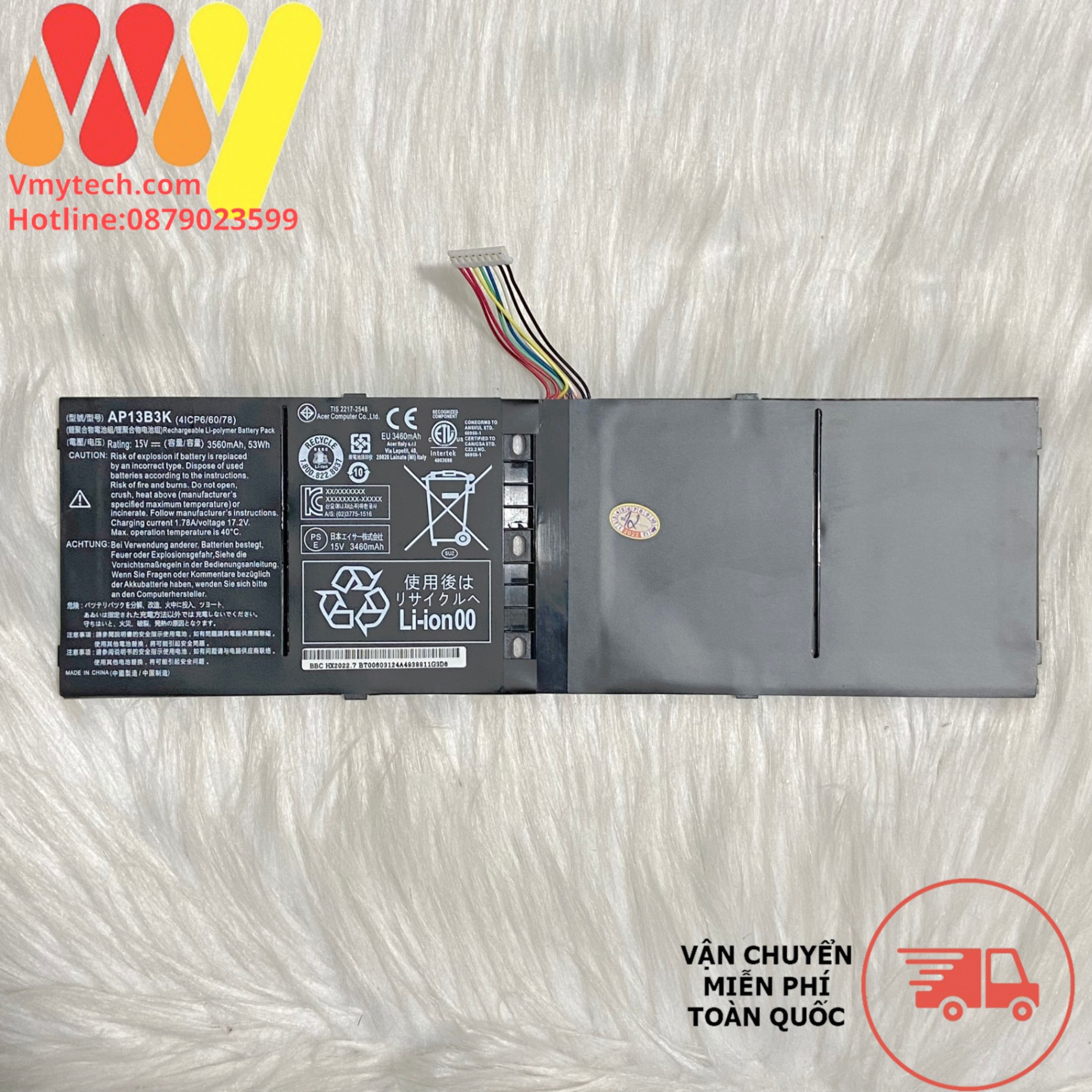 Pin laptop Acer Aspire M5-583 V5-472 V5-473 V5-552 V5-572 V5-573 AP13B8K AP13B3K Zin