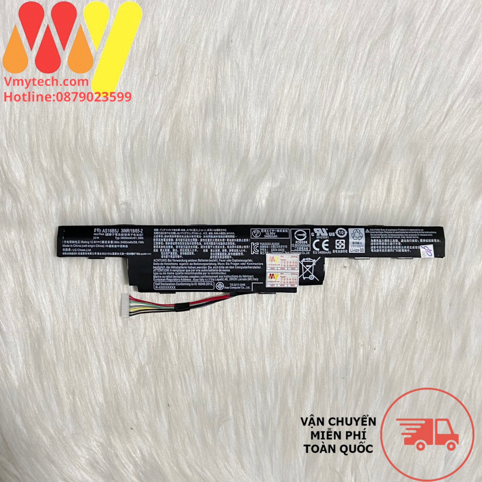 Pin laptop ACER E5-575, E5-575G 475G 523G 553G 573G 774G AS16B8J, AS16B5J ZIN