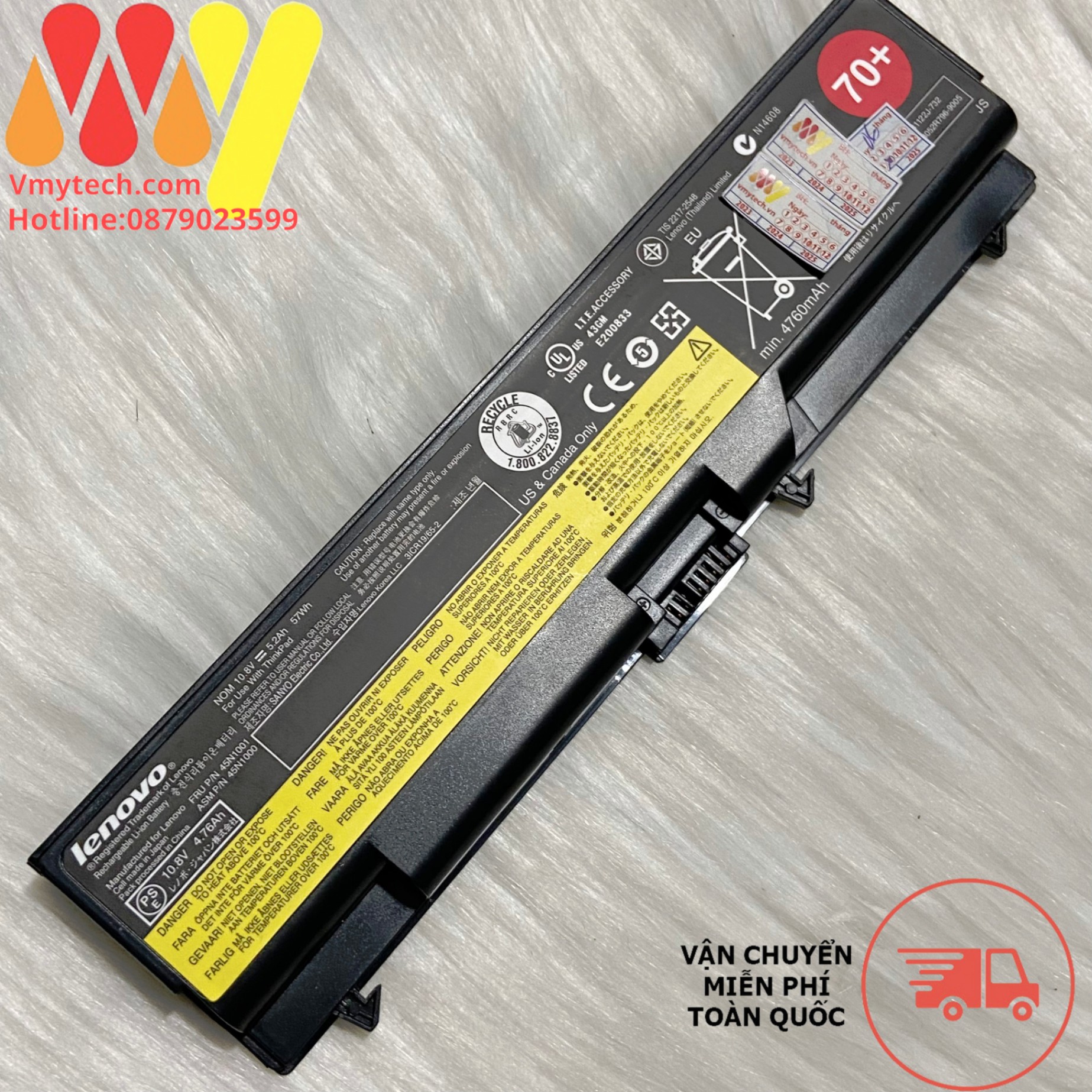 pin laptop Lenovo Thinkpad T420s T420si T430S T430Si, 42T4844 42T4845 42T4846 42T4847 45N1036 45N1037 45N1038 (66+ hoặc 81+)