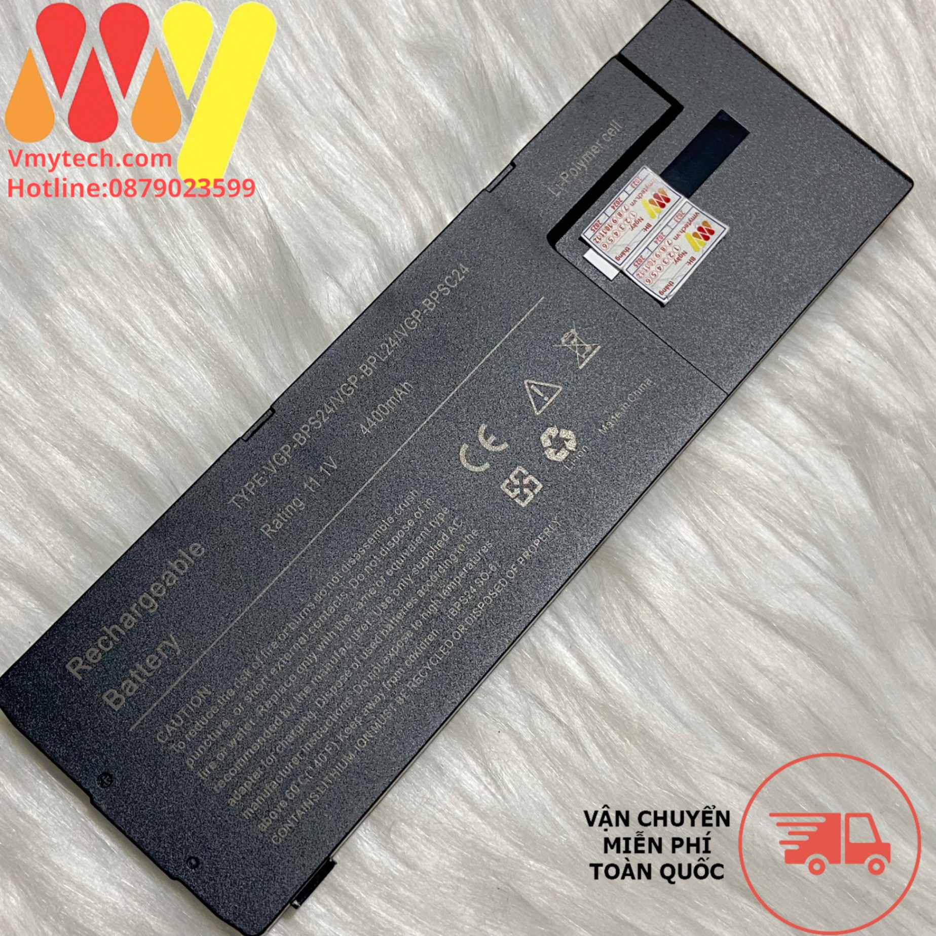 Pin Laptop SONY VPCSB31, VPCSB31FX, VPCSB31FXB, VPCSB31FXL, VPCSB31FXP, VPCSB31FXR, VPCSB31FXW, VPCSB33
