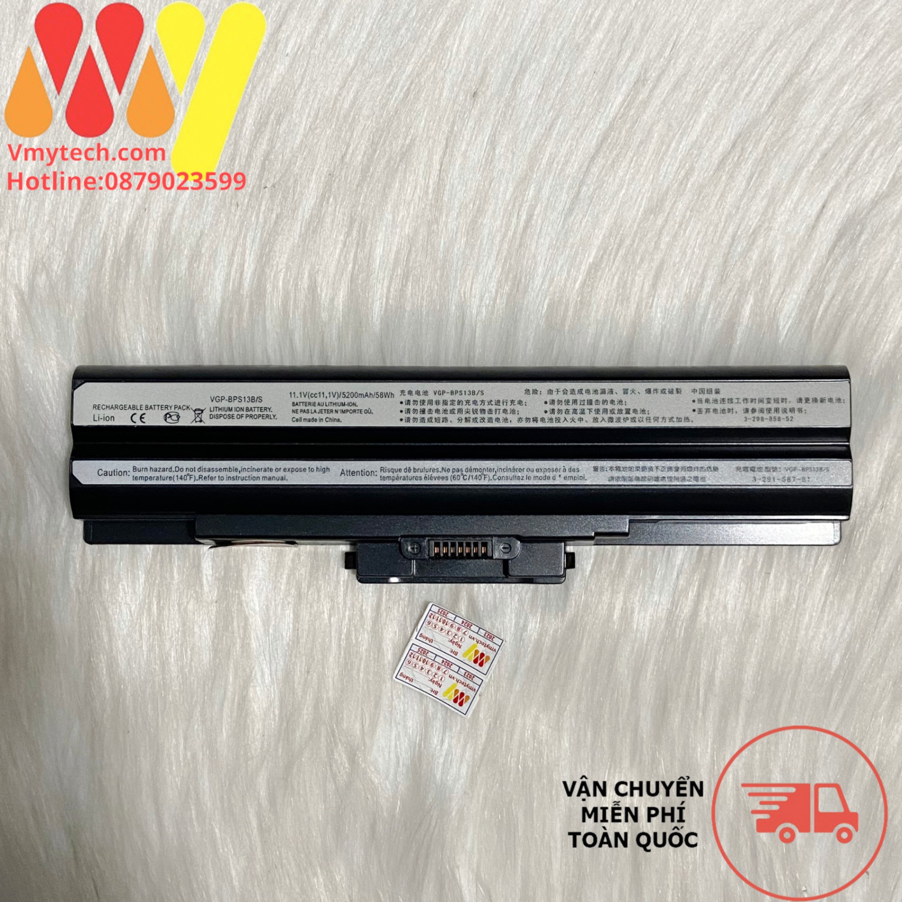 Pin Laptop Sony Vaio PCG-81115L PCG-81214L PCG-81312L PCG-8131L PCG-5N2L PCG-5N4L PCG-5P2L PCG-5P4L PCG-5R1L PCG-51411L PCG-51412L PCG-51511L PCG-51513L PCG-8141L