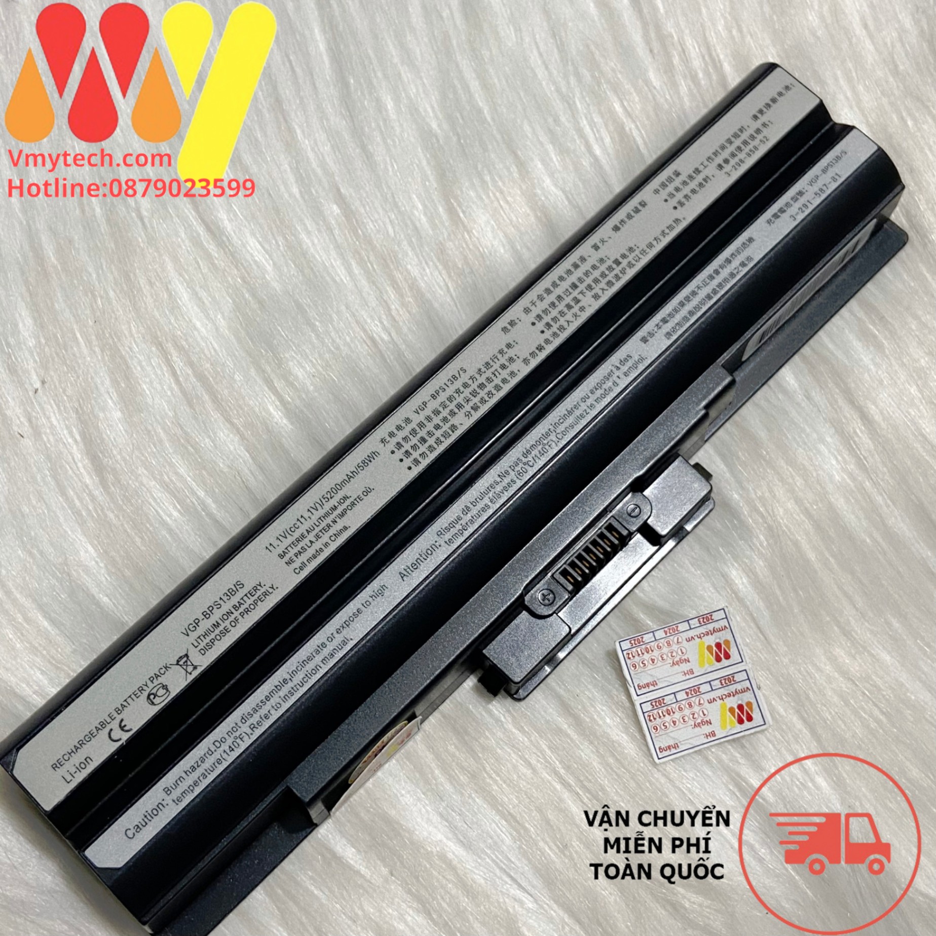 Pin Laptop Sony Vaio PCG-81115L PCG-81214L PCG-81312L PCG-8131L PCG-5N2L PCG-5N4L PCG-5P2L PCG-5P4L PCG-5R1L PCG-51411L PCG-51412L PCG-51511L PCG-51513L PCG-8141L