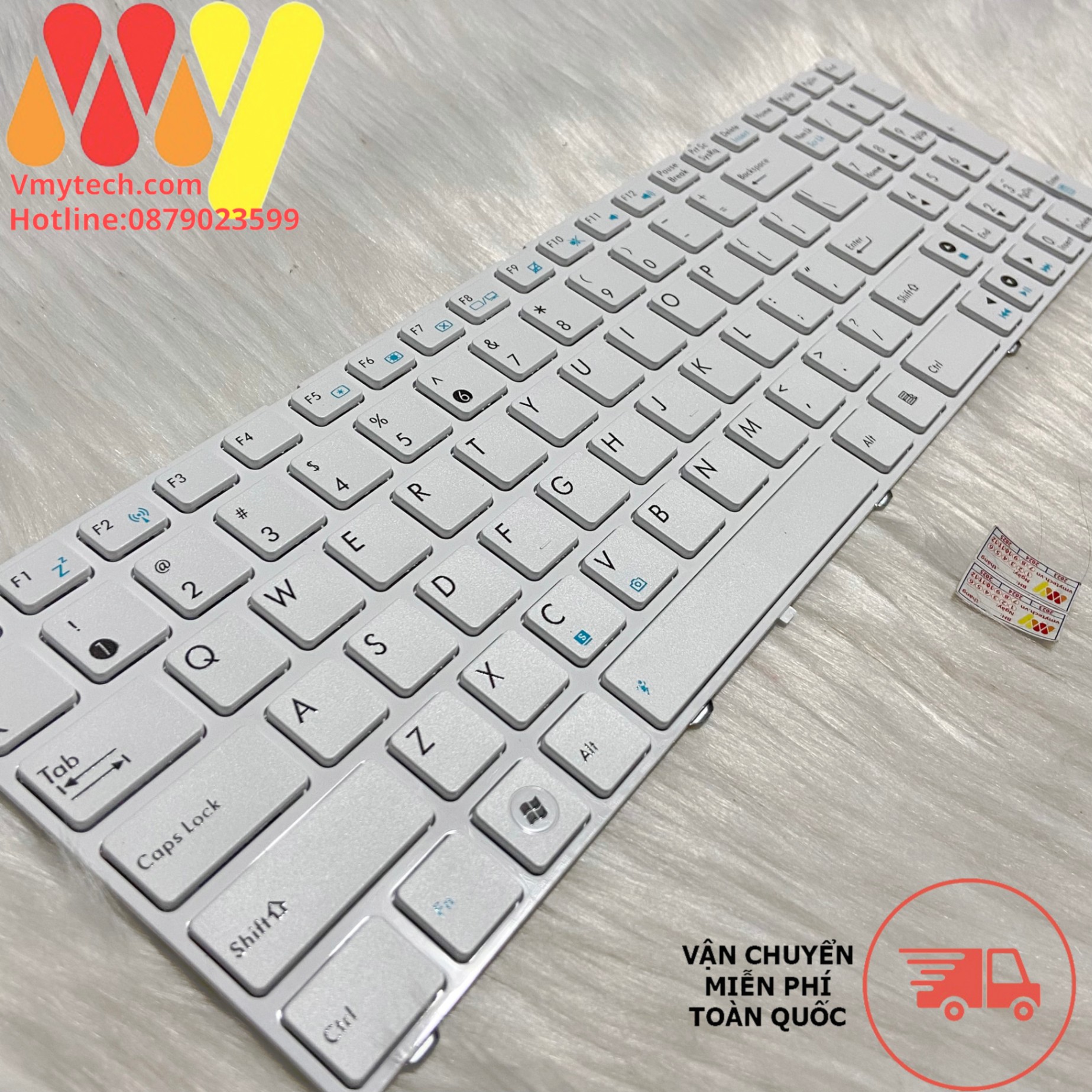 Bàn phím laptop Asus K52 K52D K52DE K52DR K52DY K52E K52F Zin màu Trắng
