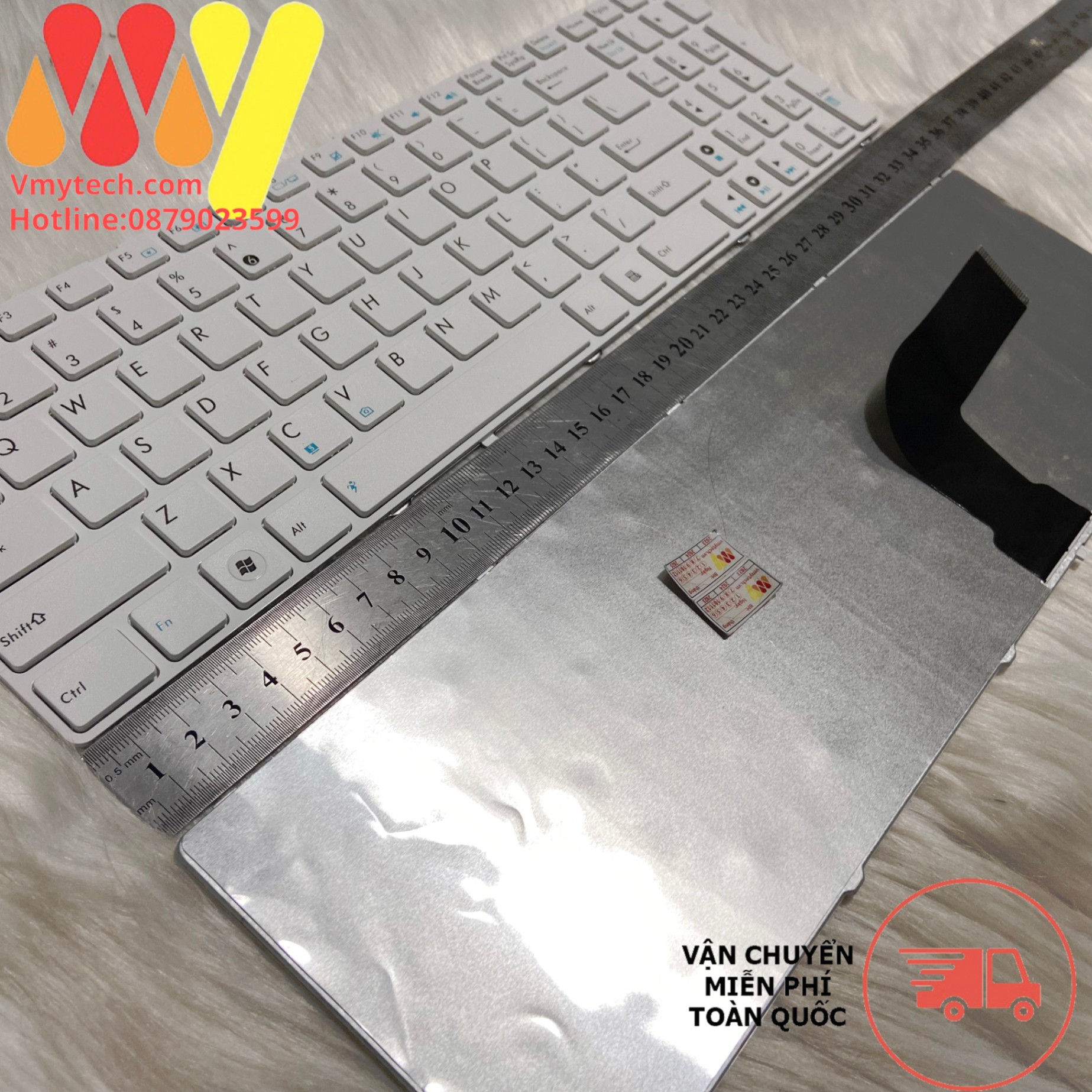 Bàn phím laptop Asus K52 K52D K52DE K52DR K52DY K52E K52F Zin màu Trắng