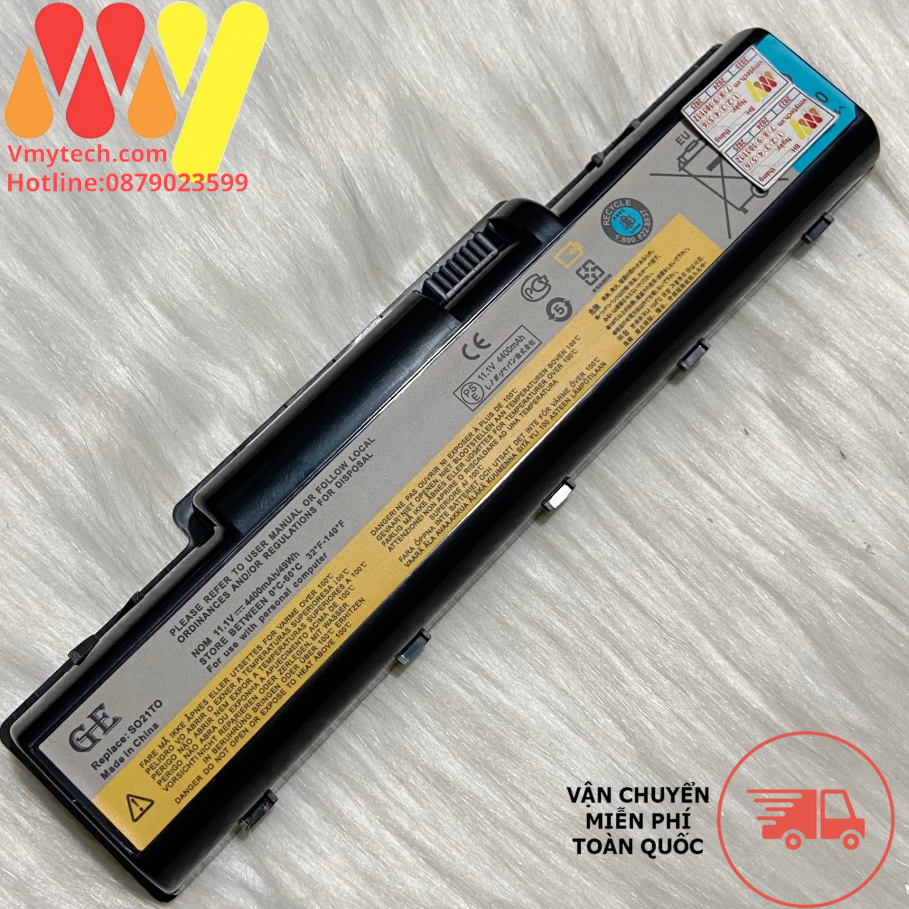 PIN LAPTOP LENOVO IDEAPAD B450 B450A B450L L09M6Y21 L09S6Y2 – B450 – 6 CELL