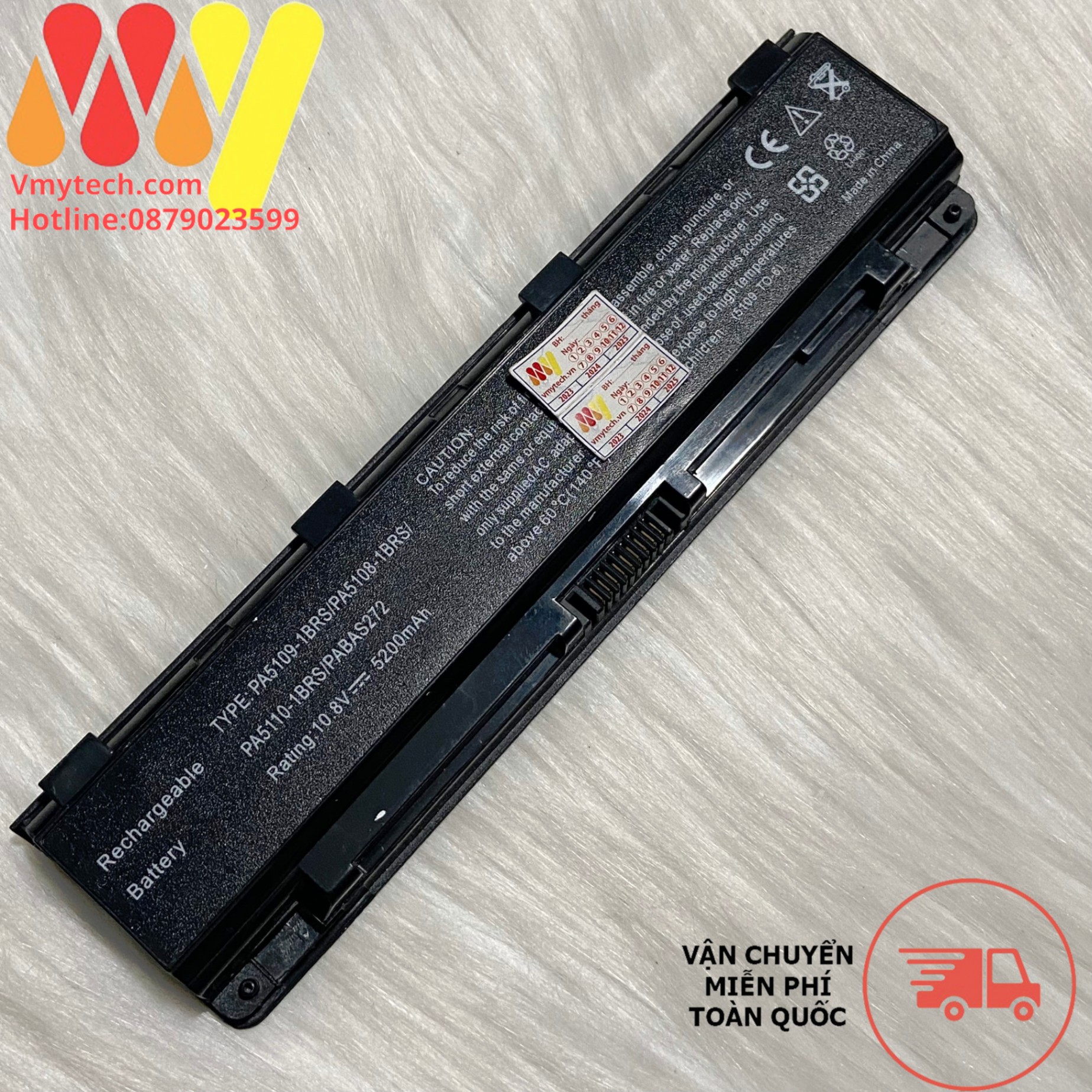 Pin laptop Toshiba Satellite C845D C850 C855 C855D C870 C875 L800 L800-C07B