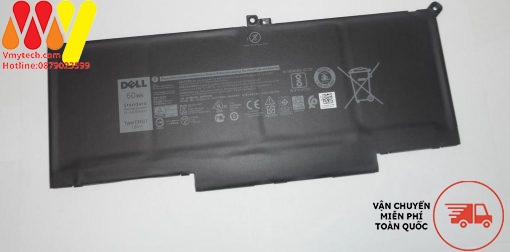 Pin laptop Dell Laitutde 7280 7280 7380 7480 7290 7390 DM3WC 2X39 7490 F3YGT (60Wh) DJ1J0 (42Wh)