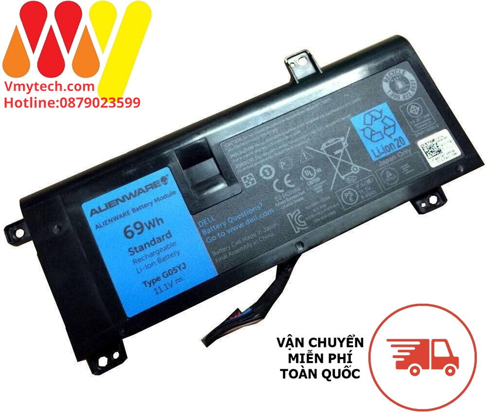 Pin(Battery) Laptop Dell Alienware 14 A14 M14X R3 R4 R1 P39G G05YJ