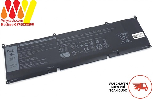 Pin laptop Dell Inspiron 16 7610, 7620, 8FCTC 56Wh, 69KF2 86Wh