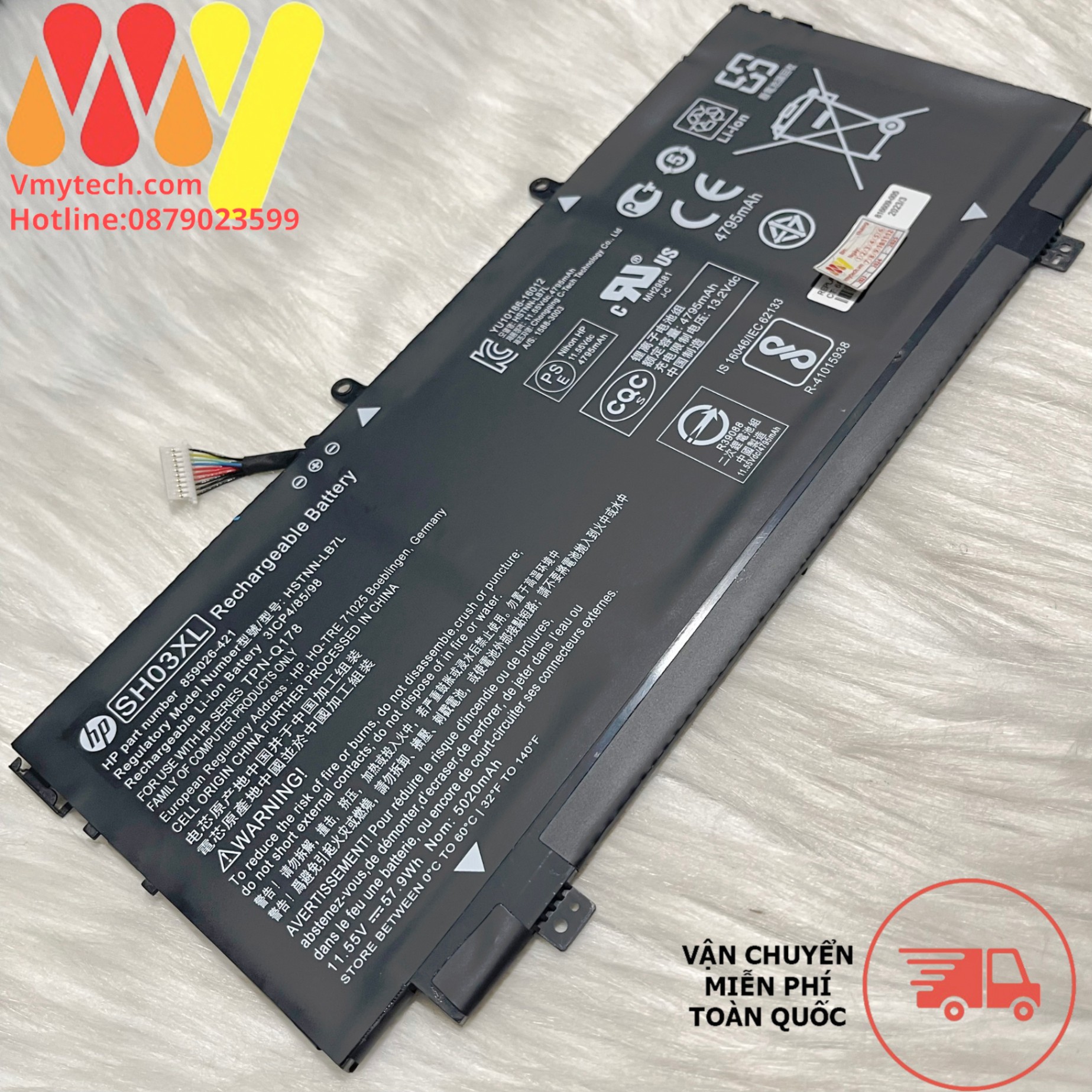 Pin Laptop HP x360 13-w000 13-w021tu 13-w023dx 13-ac-023dx 13-ac033dx